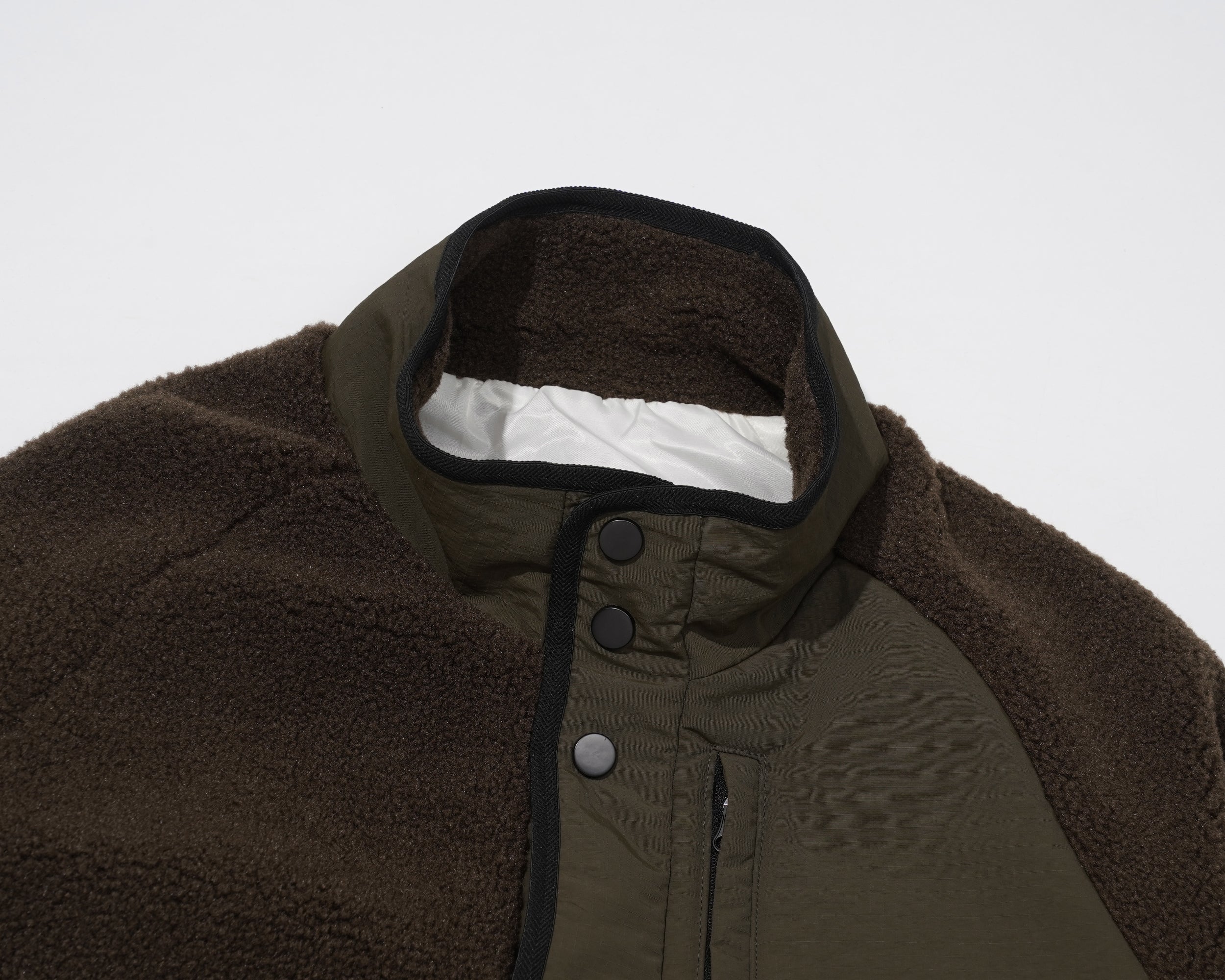 Color Block Patchwork | Fleece Jacket - Santo