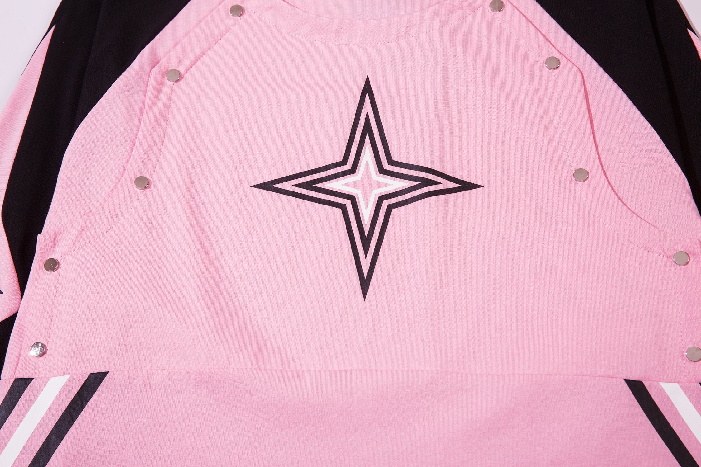 Star Panel Contrast | Patchwork Sweatshirt - Santo