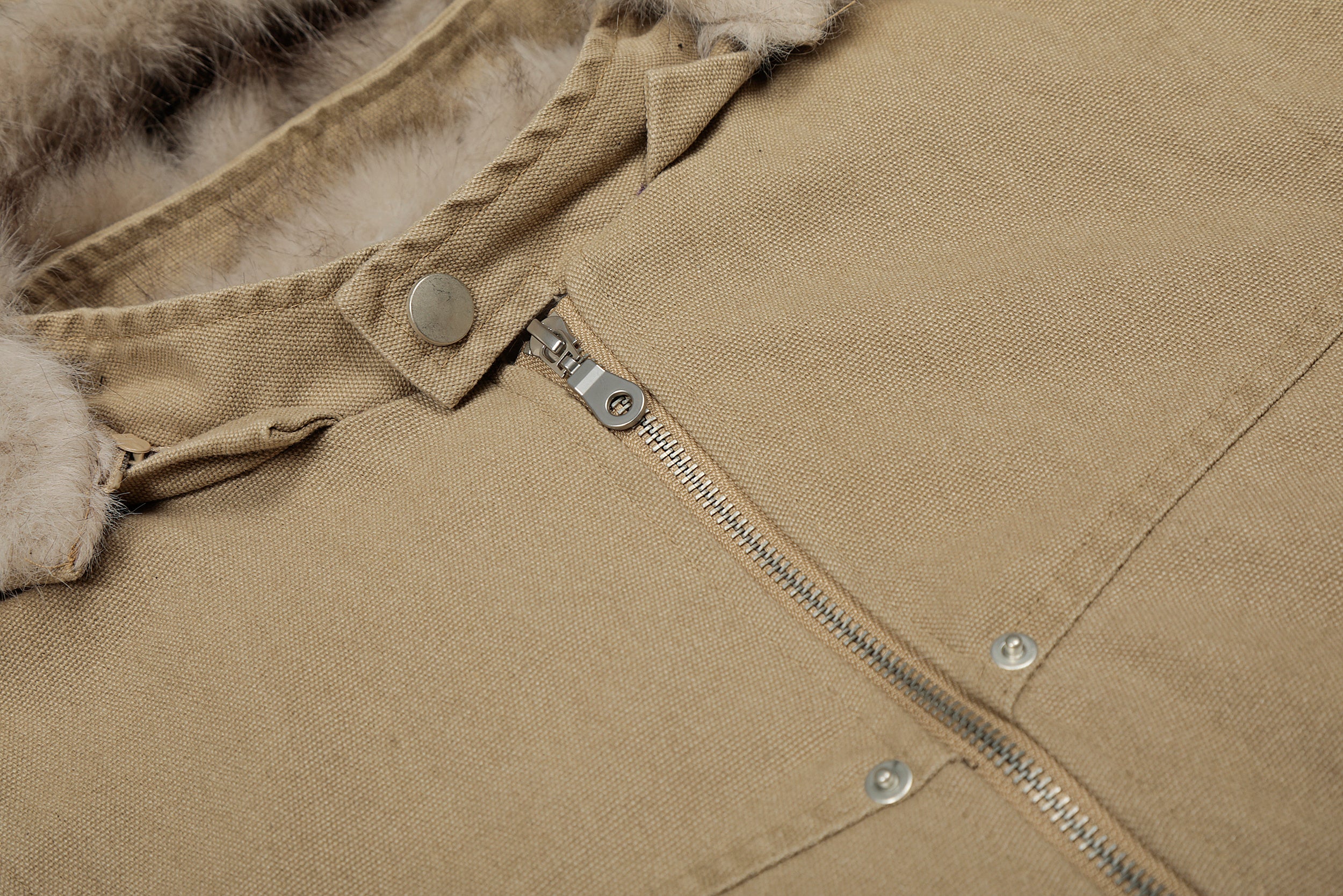 Denim Textured | Fur Streetwear Jacket