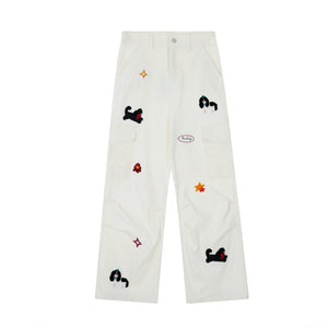 Pup Patch | Cargo Pants with Dog Applique