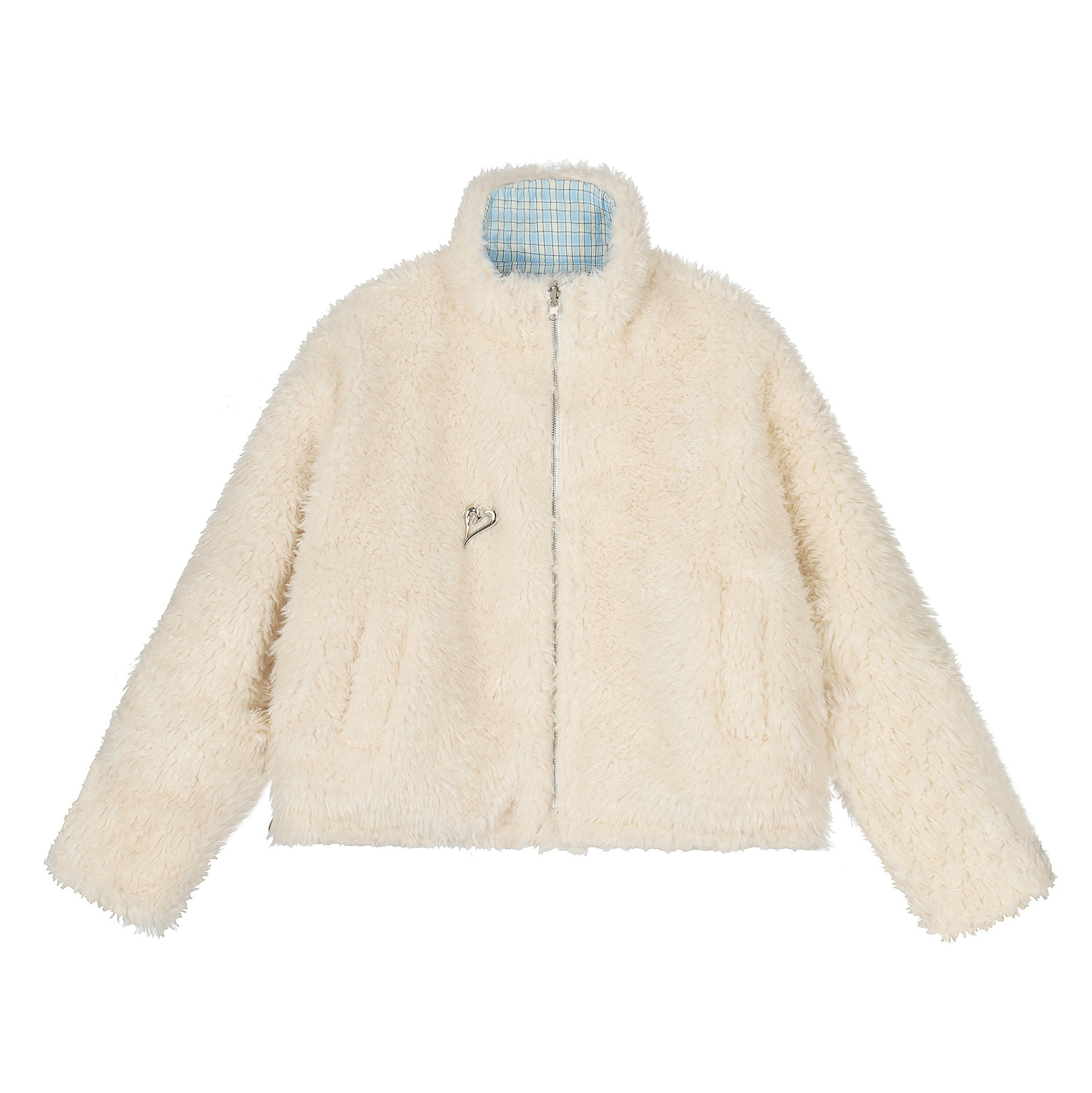 Double Cozy | Reversible Check & Fleece Jacket