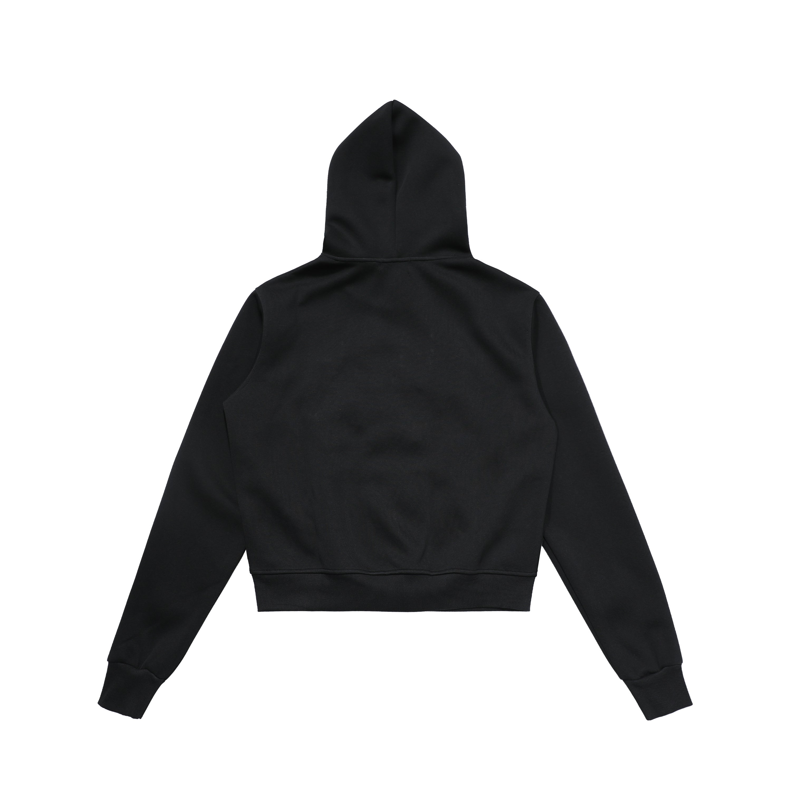 Merry Charm | Cropped Hoodie with Bow Print