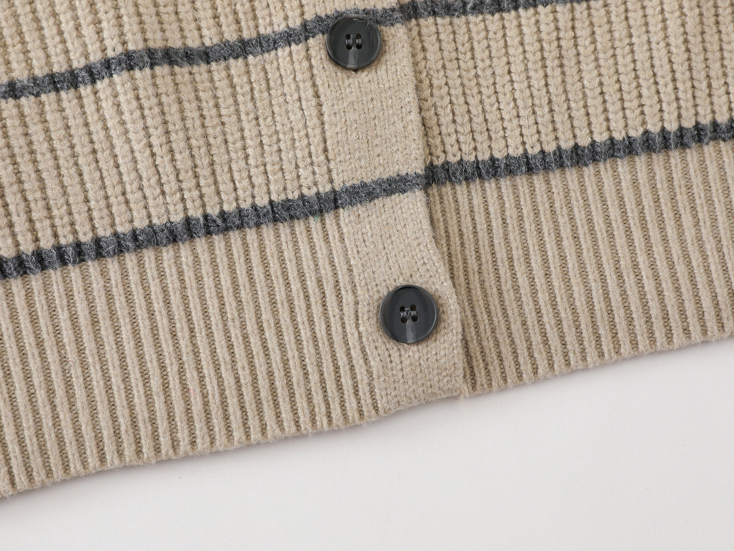 Stripe Hoodie | Button-Up Knit Cardigan