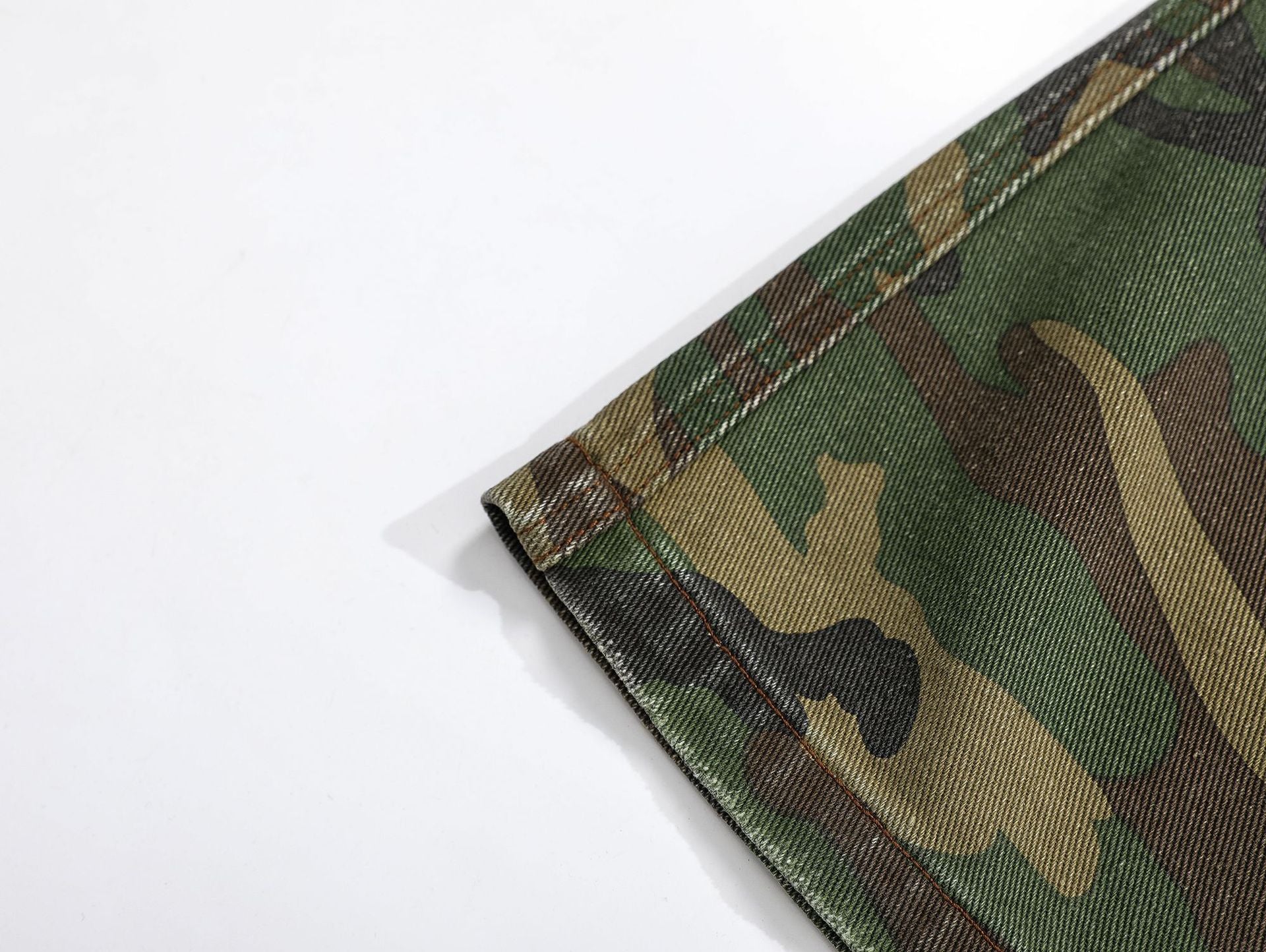 Ripped Camouflage Flared | Cargo Pants - Santo