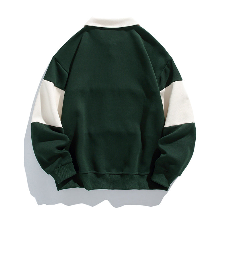 Classic Stripes | Timeless Polo Sweatshirt - Santo