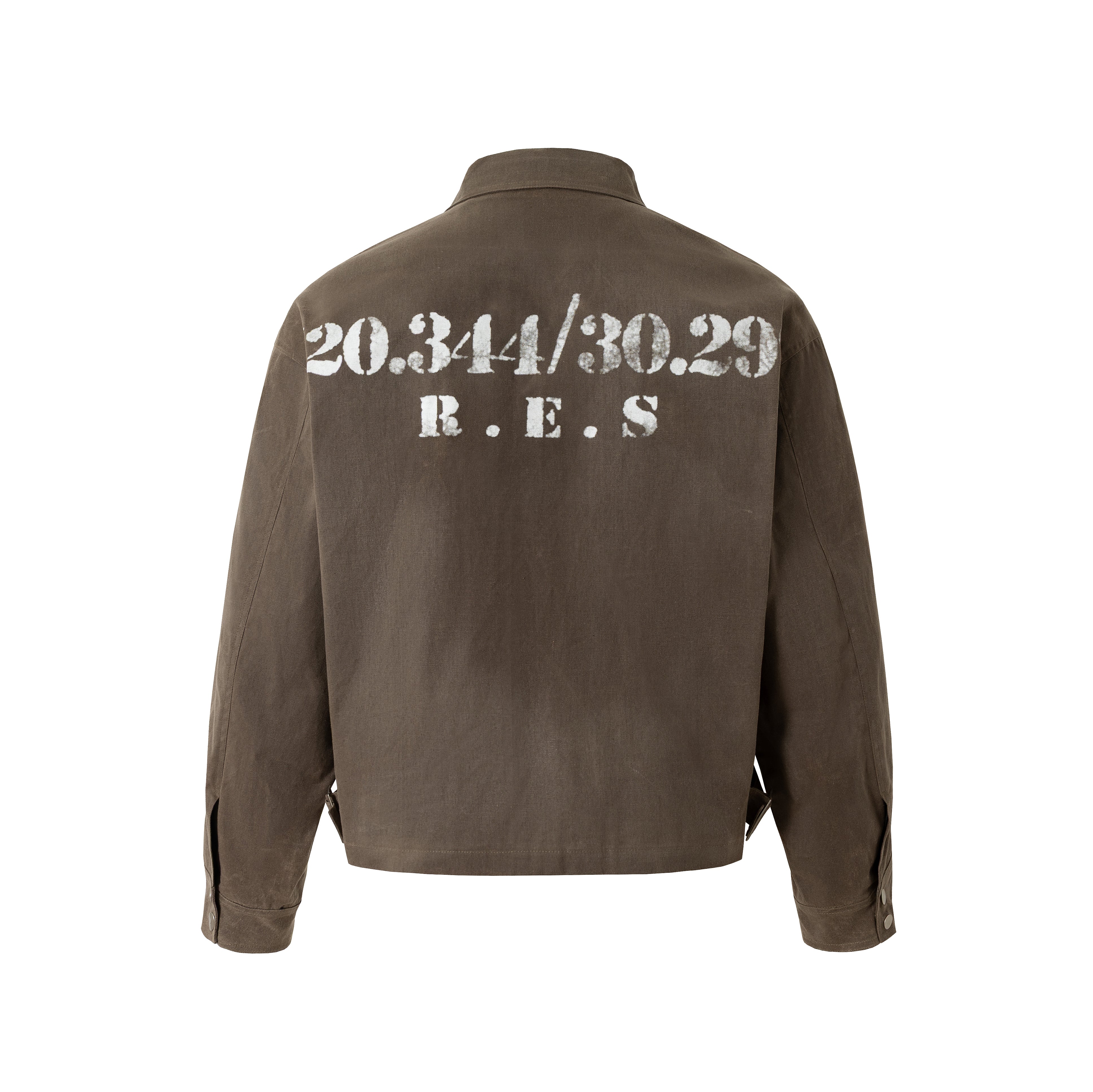 Vintage Minimal Workwear | Zip-Up Jacket