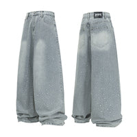 Sparkling Rhinestone | Denim jeans - Santo