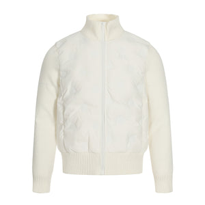 Cloud Shell | Knit-Sleeve Bubble Zip Jacket