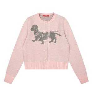 Doxie Knit | Dachshund Embroidered Cardigan
