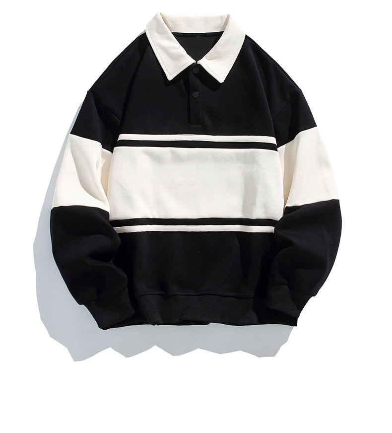 Classic Stripes | Timeless Polo Sweatshirt - Santo