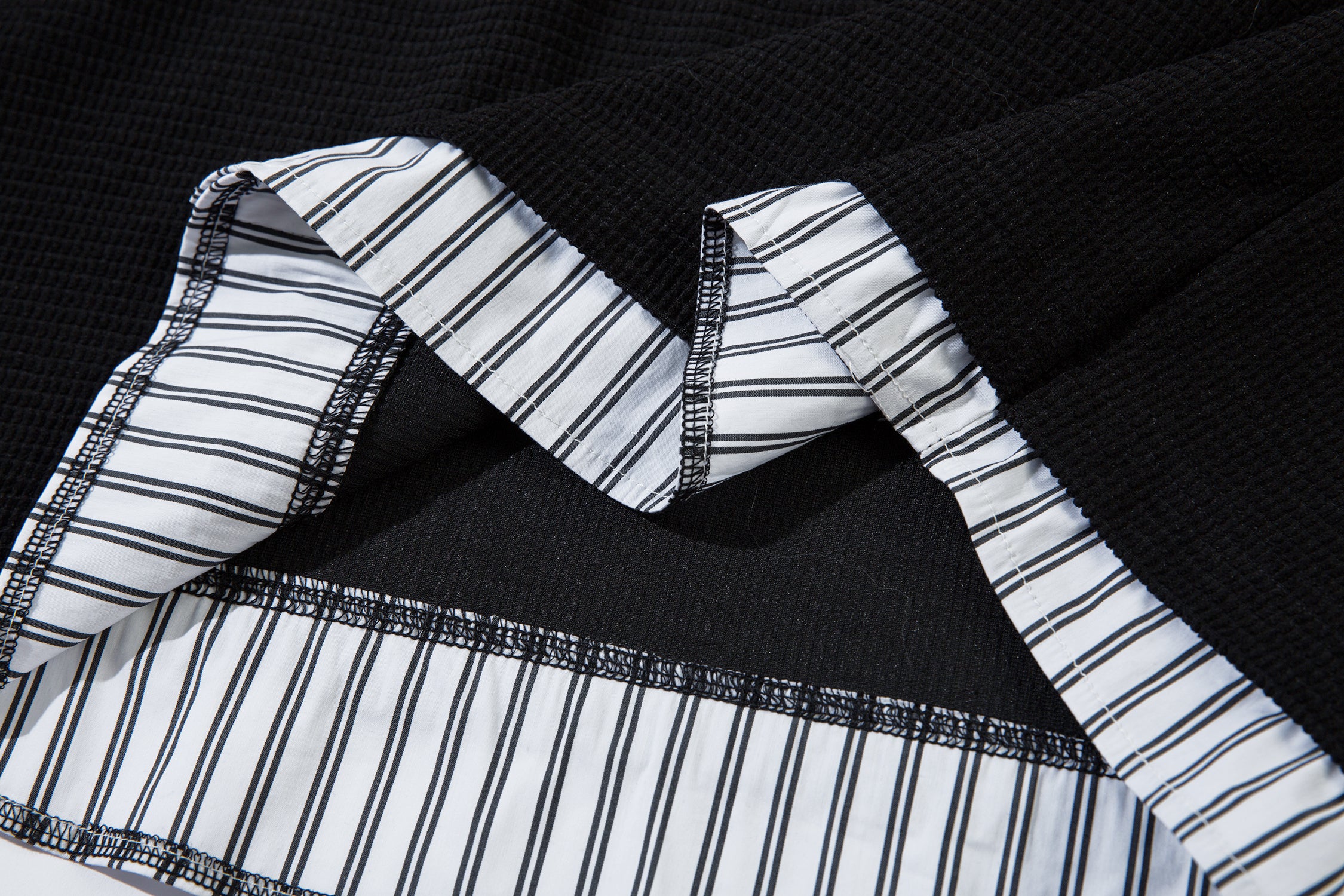 Men's Oversized T-Shirt | Striped Polo Collar