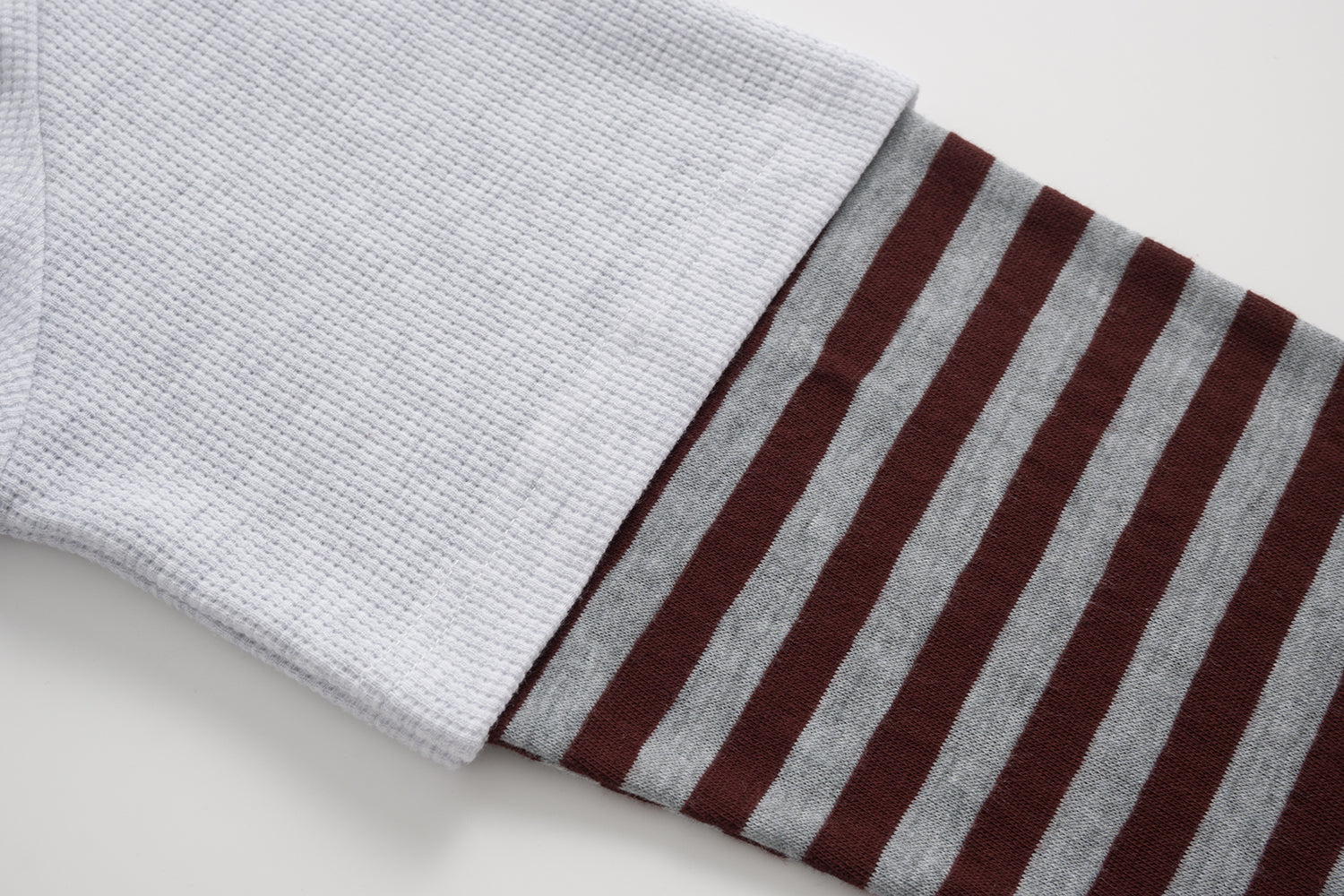 Vintage Striped Layered | Polo Sweatshirt - Santo