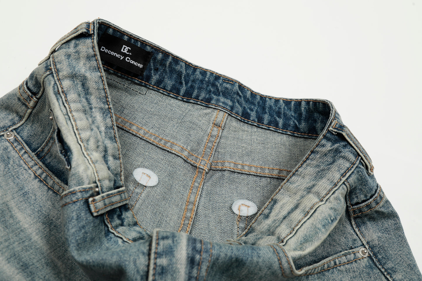 Sky Fade | Soft-Wash Wide Jeans