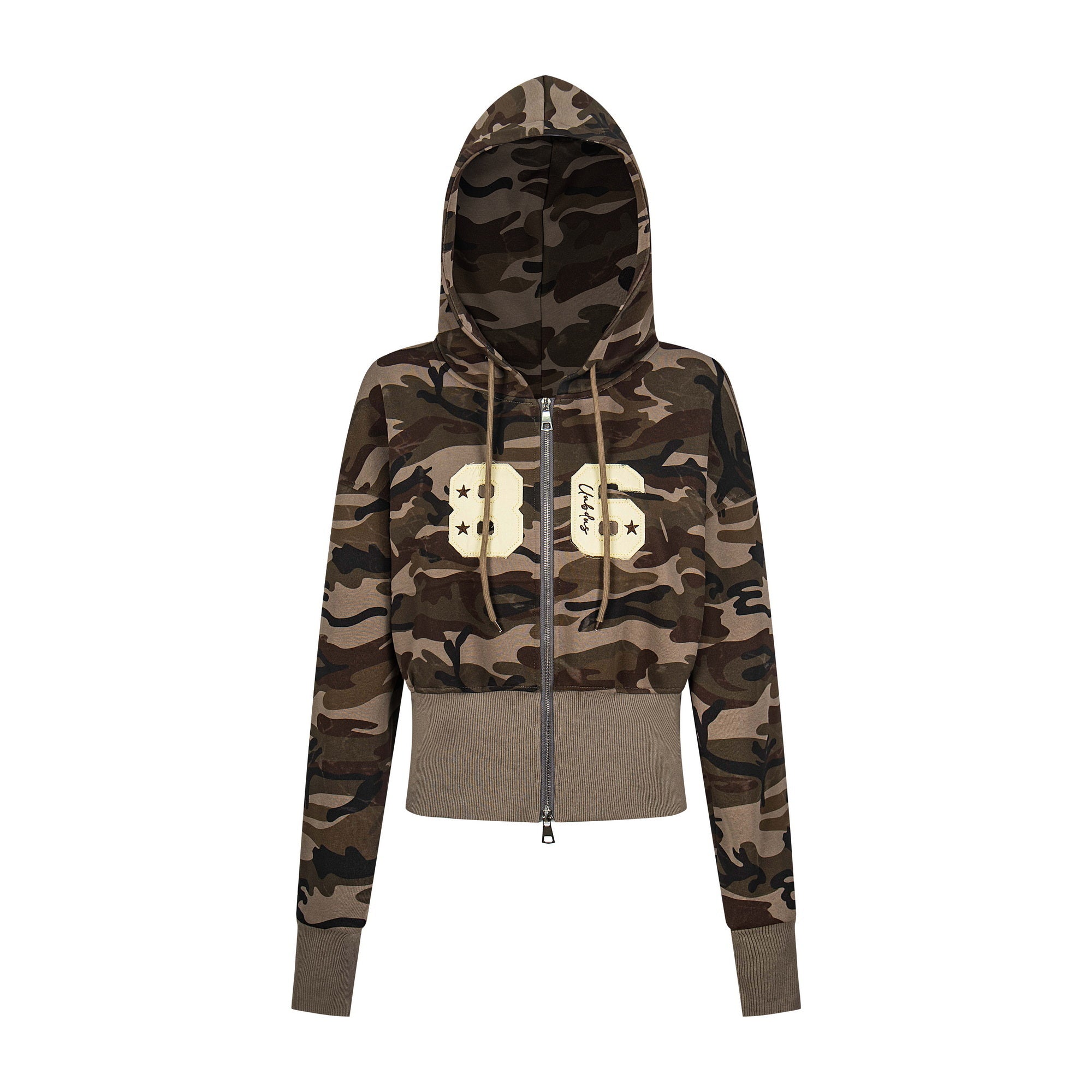 86 Zip Hoodie – Sporty Cropped Fit