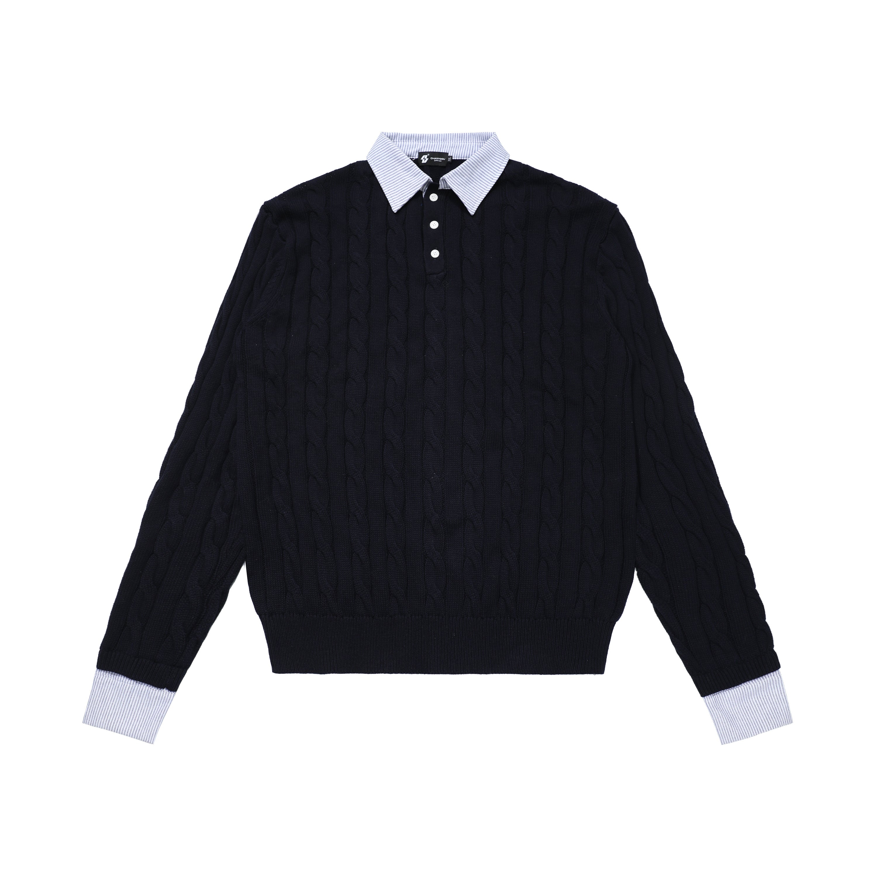 Fuzzy Pup | Dog Sweater with Colorful Knit Scarf