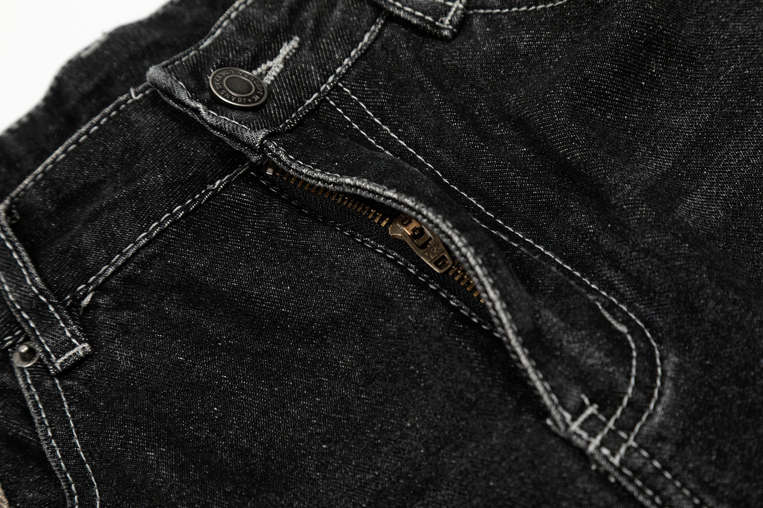 Unisex Wide-Legged Patchwork Shorts | Distressed Denim