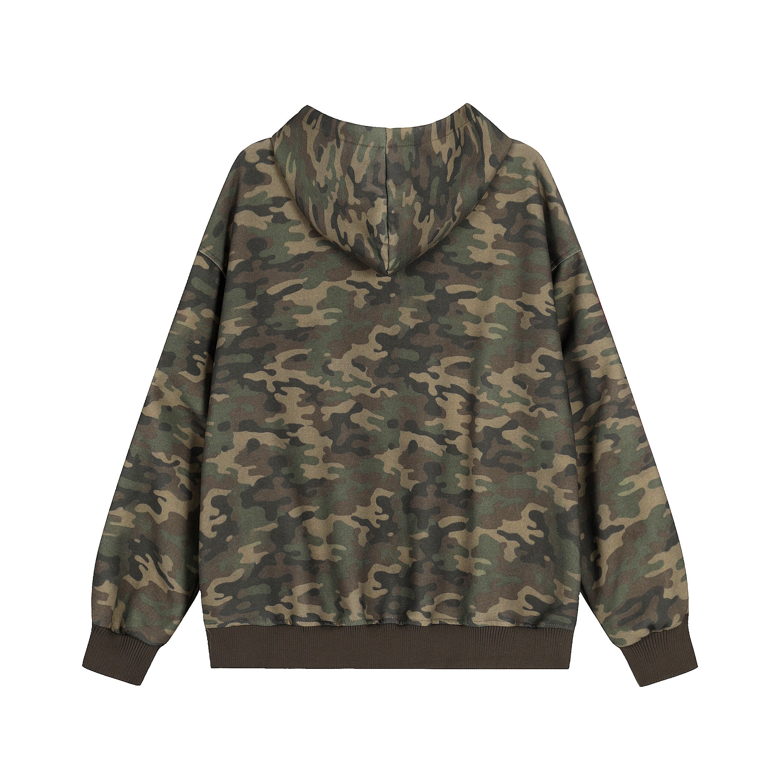 Camo Varsity Patch | Zip Up Hoodie - Santo