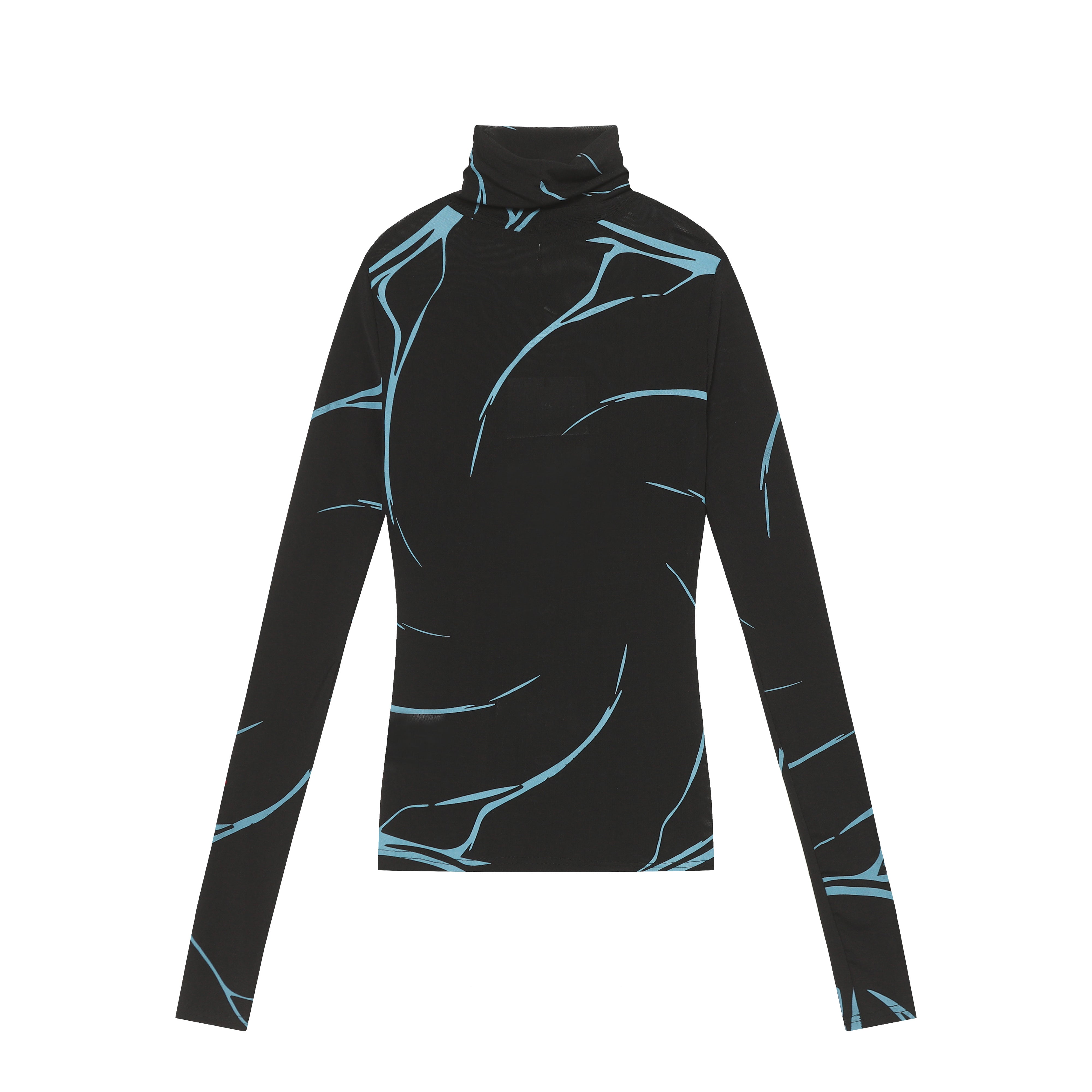 Abstract Line Graphic | Turtleneck Sweatshirt