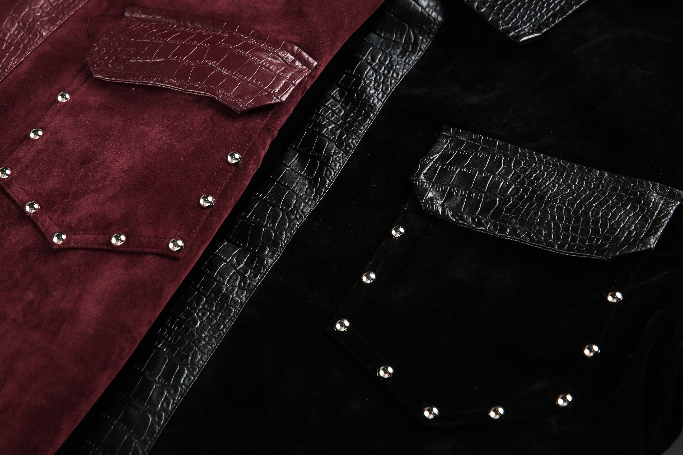Studded Suede Croc | Motorcycle Jacket - Santo