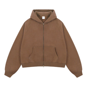 Boxy | Zip-Up Hoodie - Santo