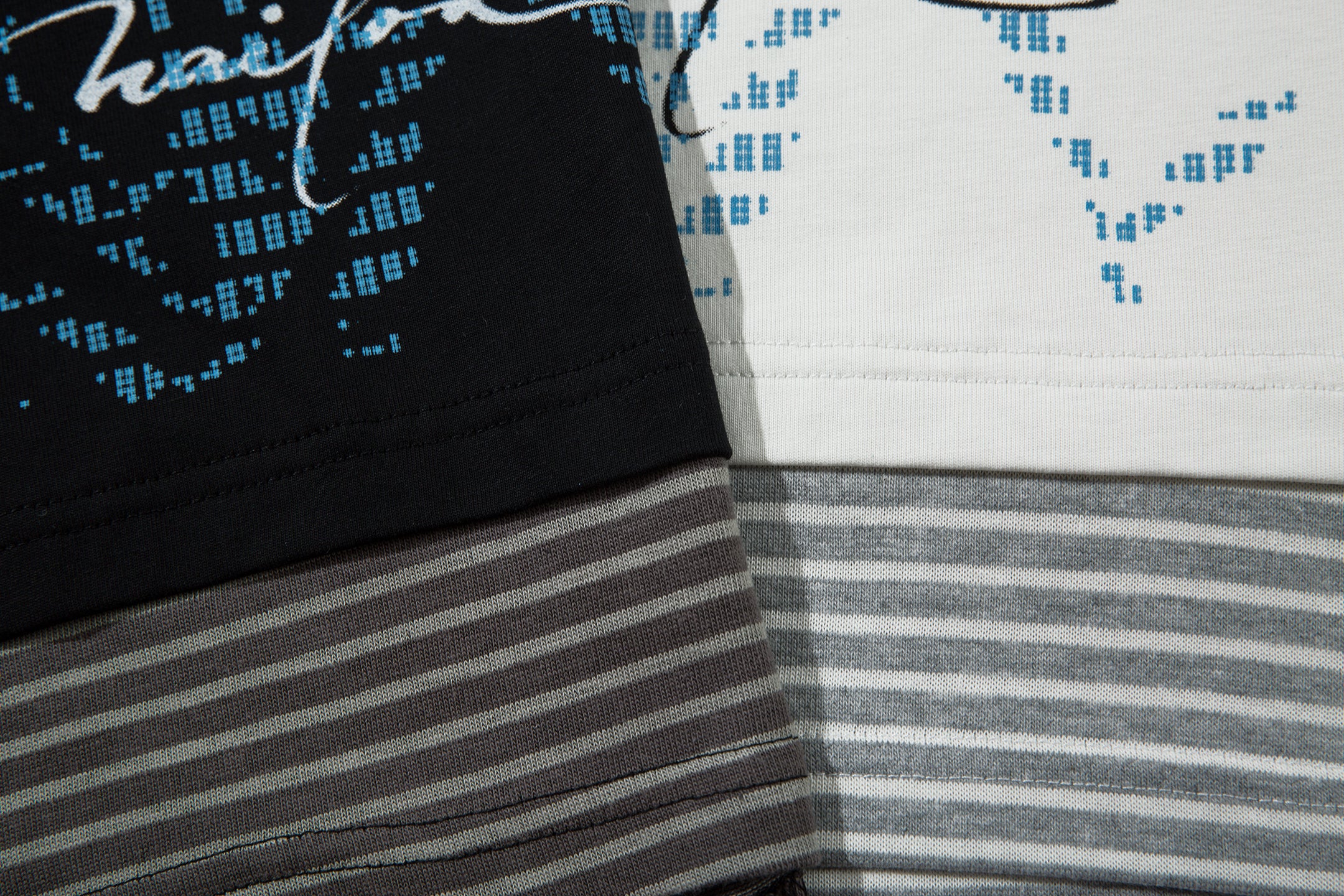 Punk Letters Patchwork | Stripe Sweatshirt - Santo