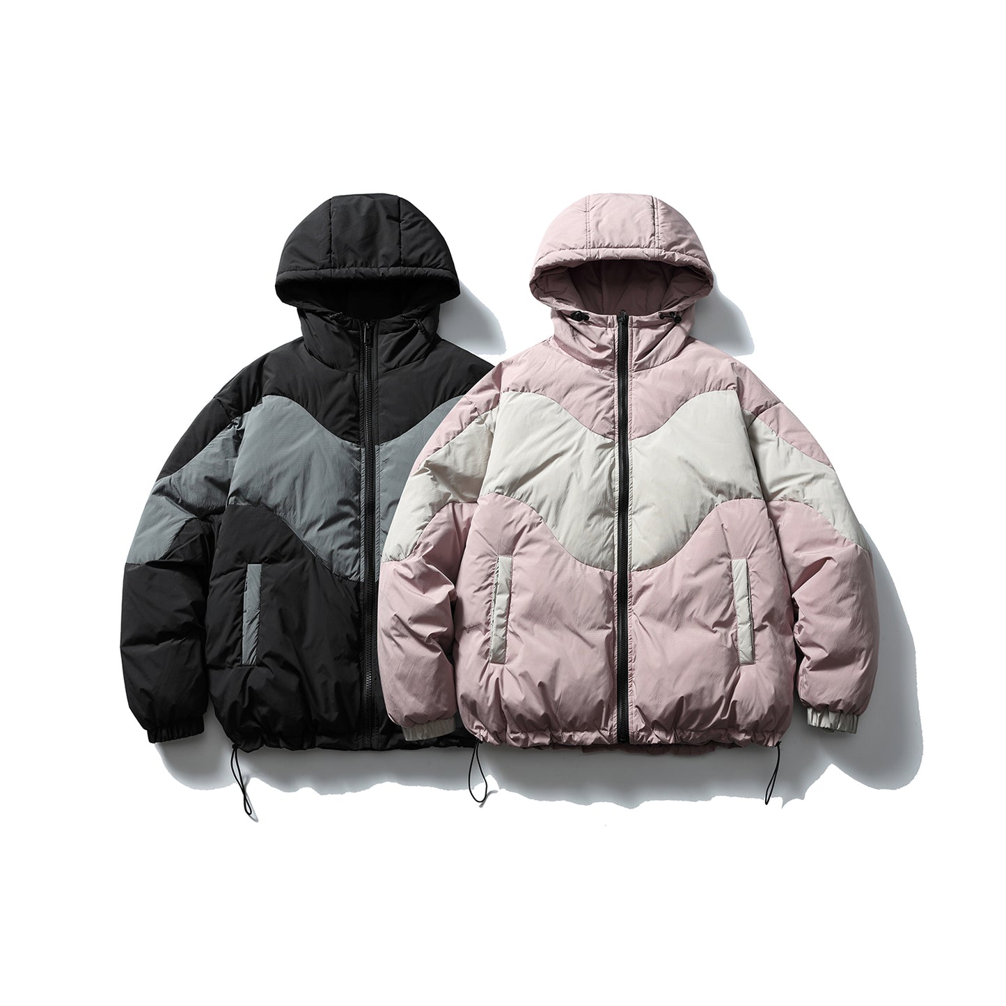 Dual Zone | Oversized Hooded Puffer - Santo