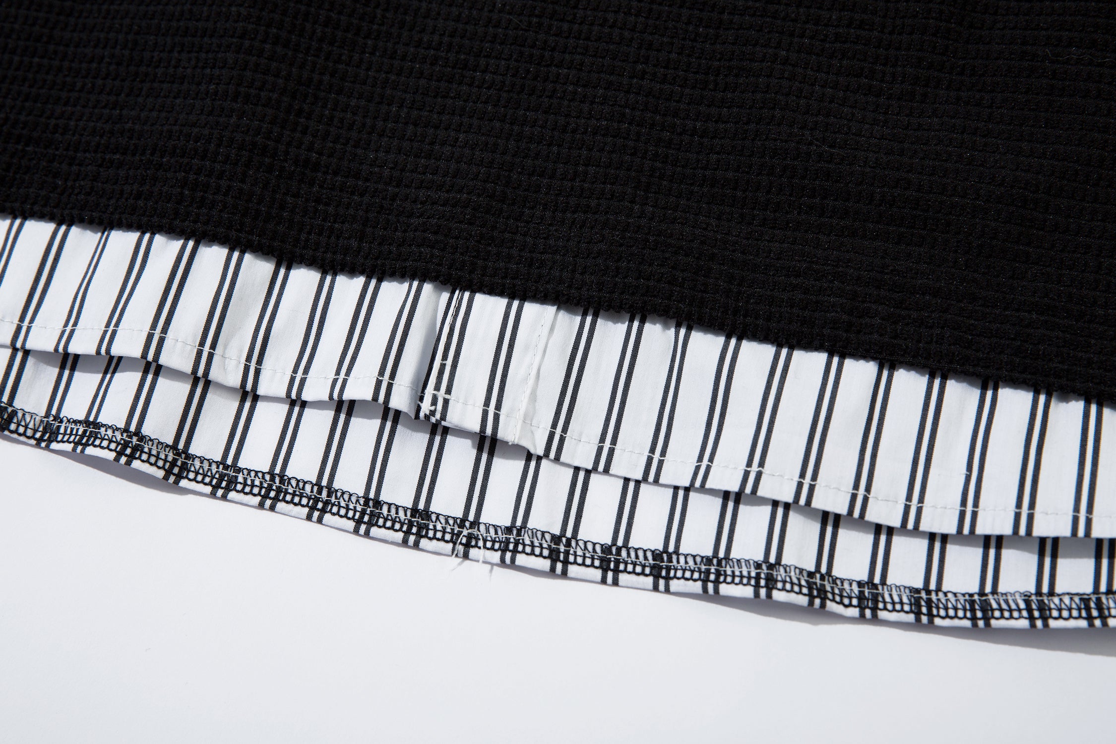 Men's Oversized T-Shirt | Striped Polo Collar