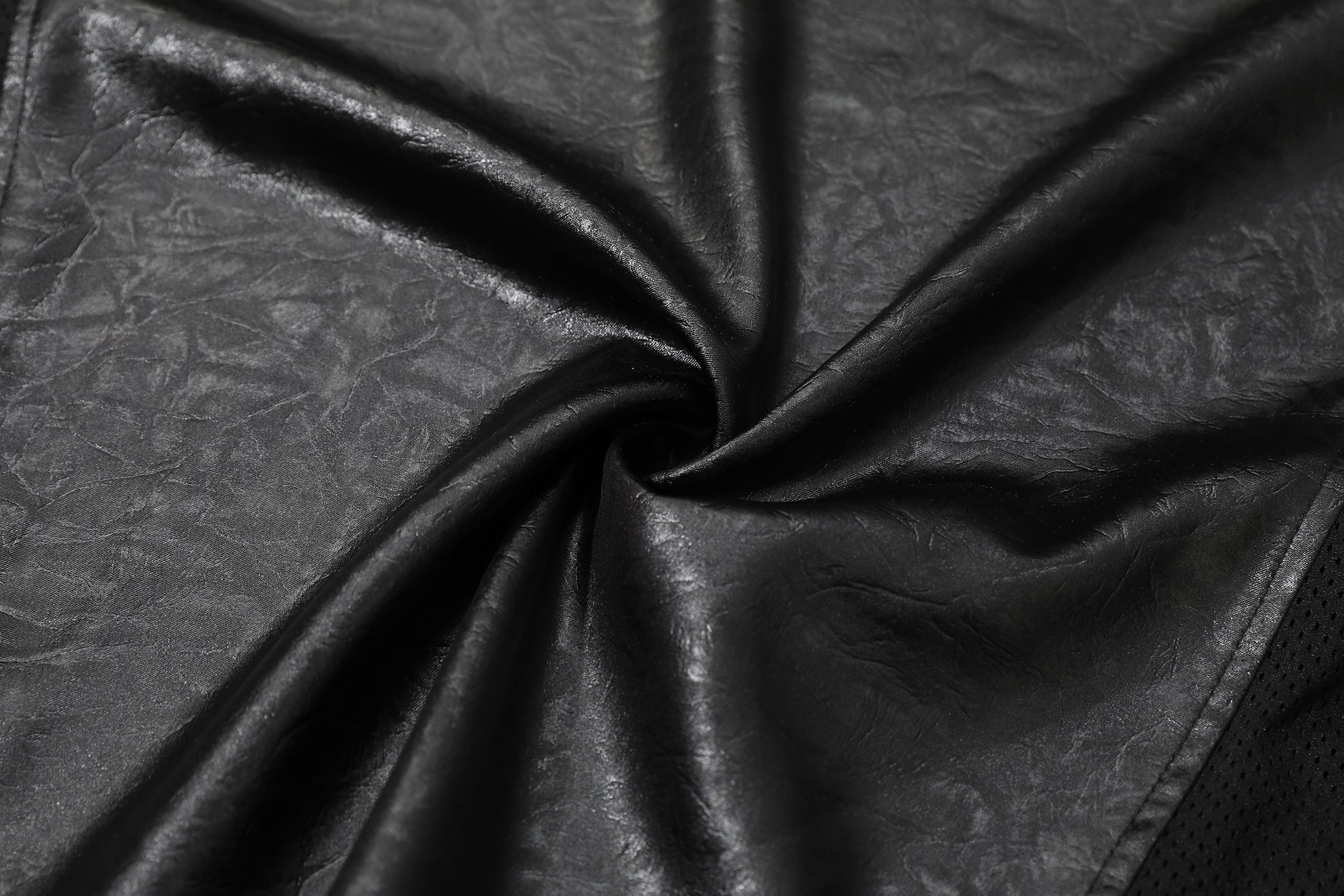 Men's Oversized Faux Leather Soccer Jersey