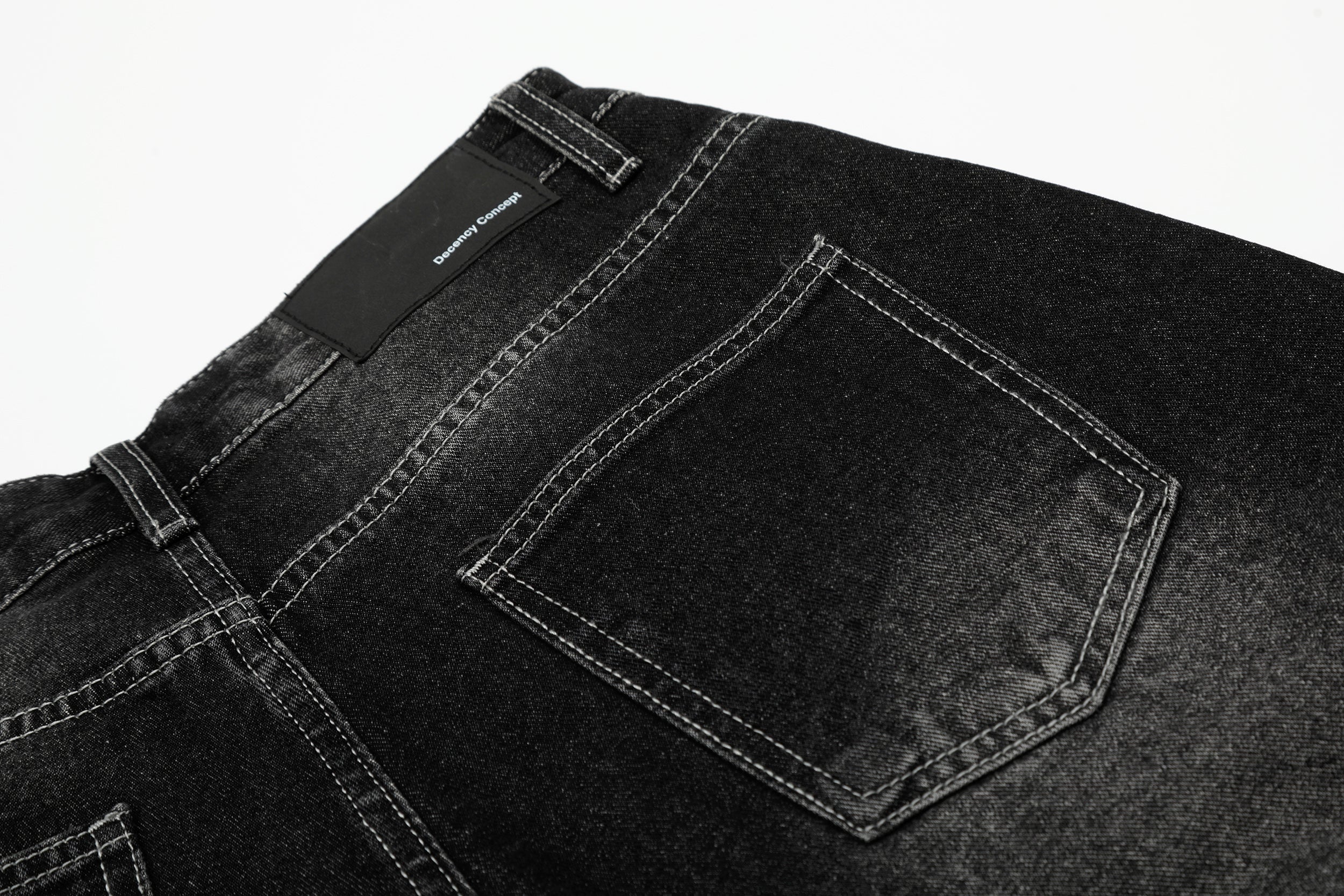 Unisex Wide-Legged Patchwork Shorts | Distressed Denim