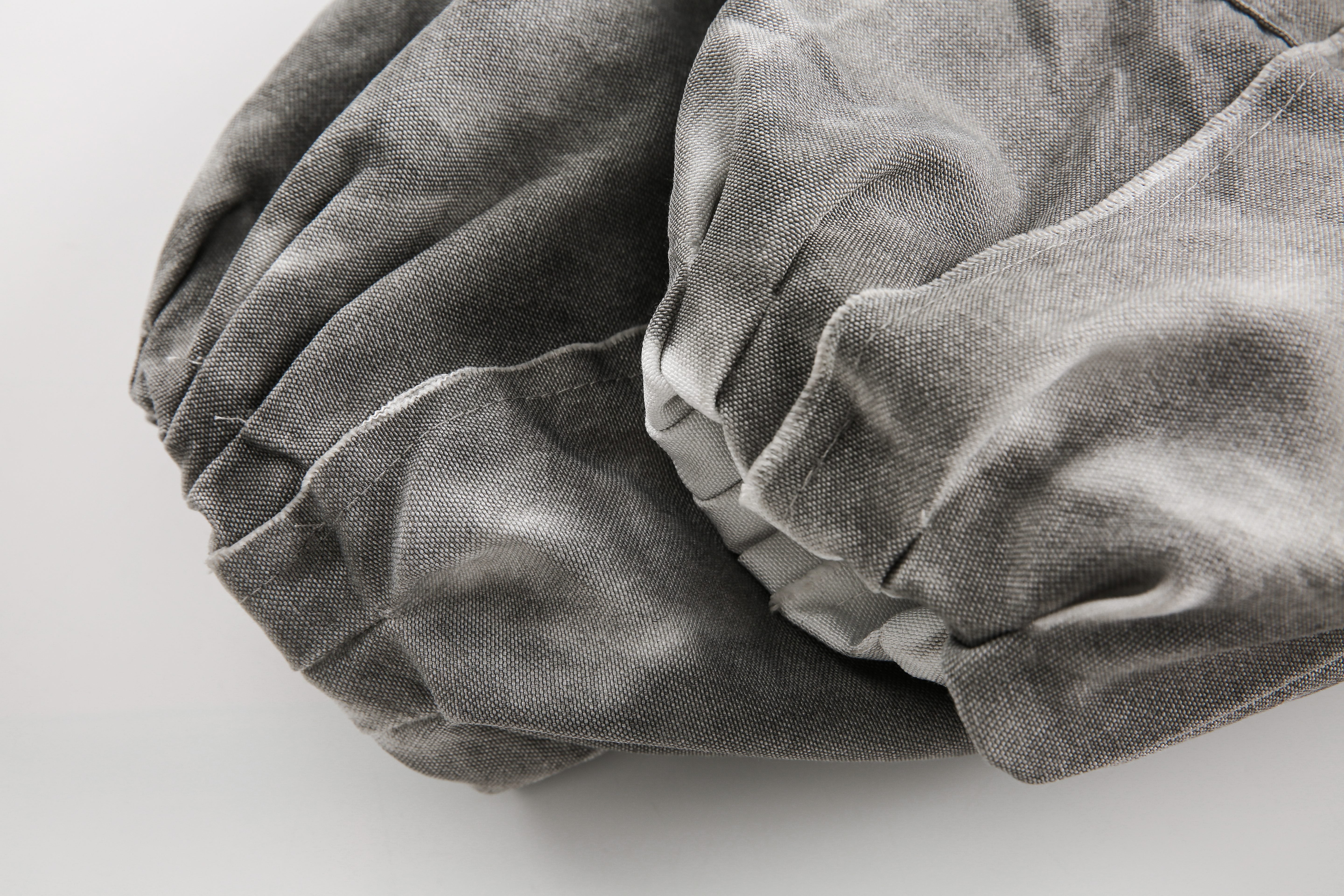 Distressed Embroidered | Padded Hooded Jacket - Santo