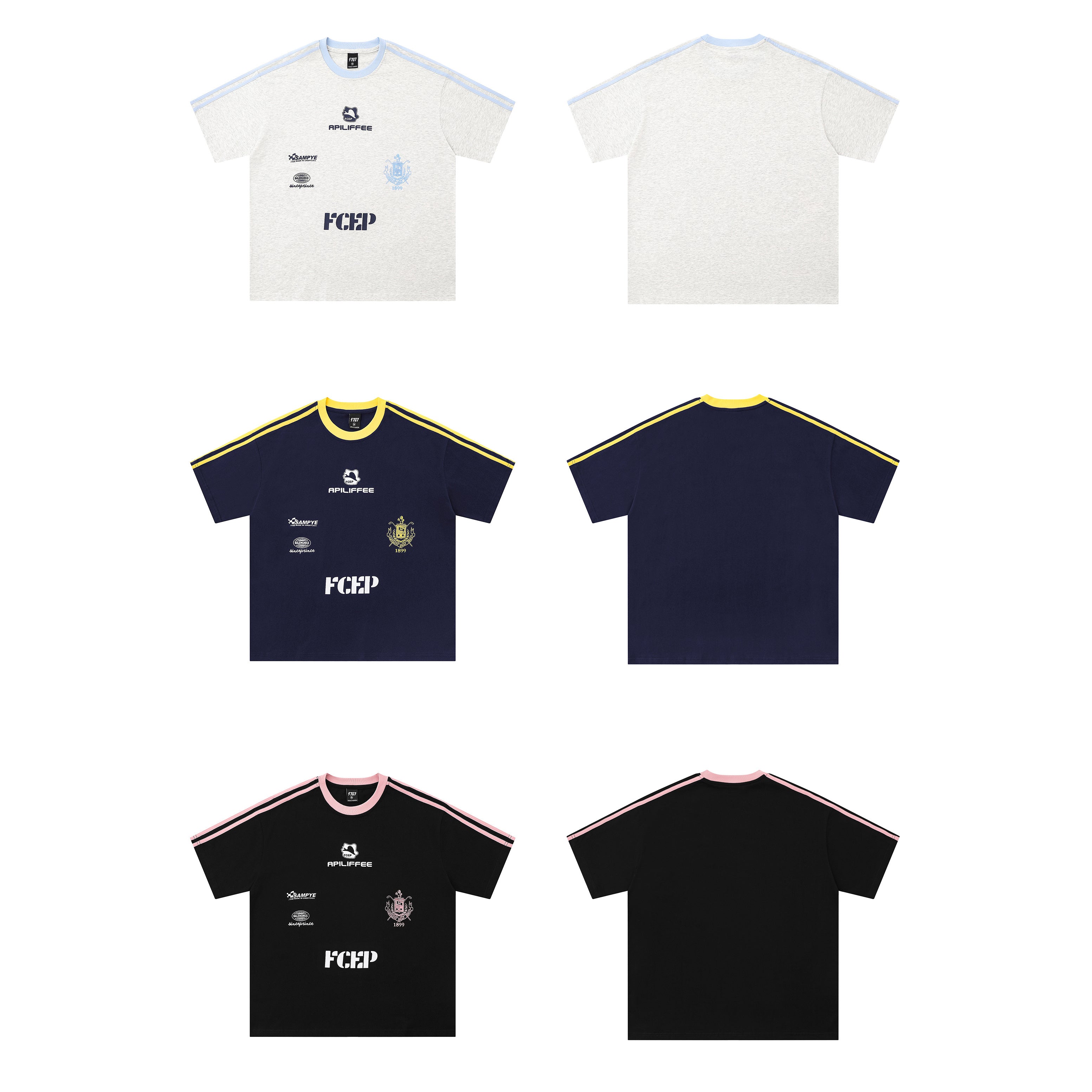 Club Stripe | Retro Football Crest Tee