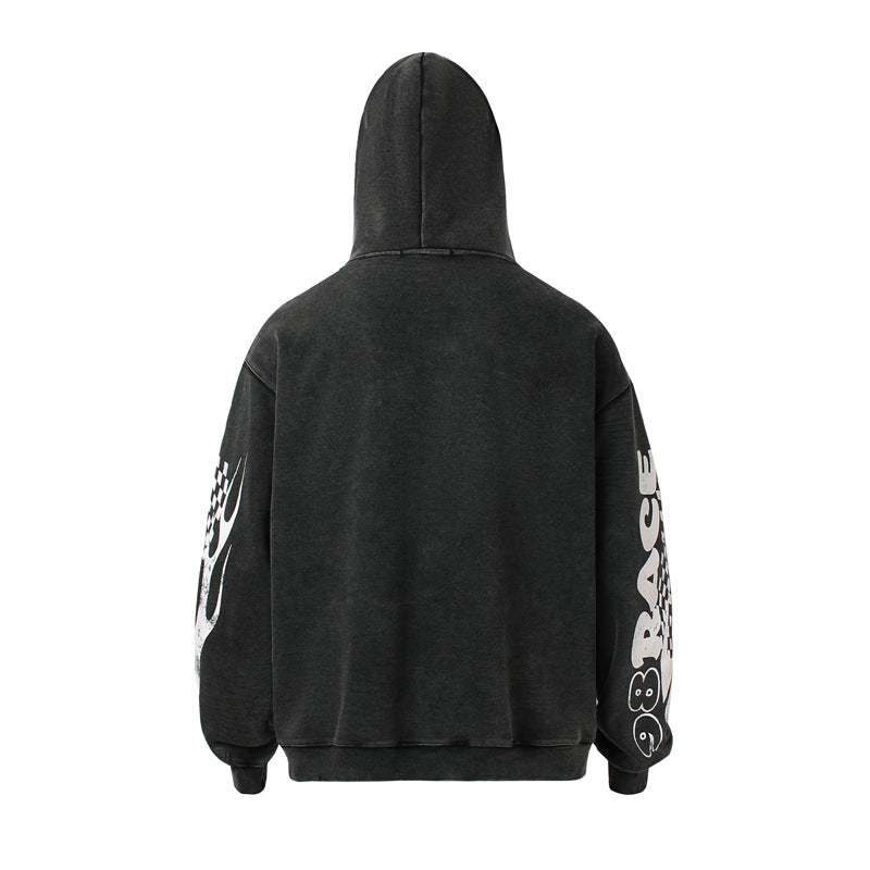 Washed Racing | Zip Up Hoodie