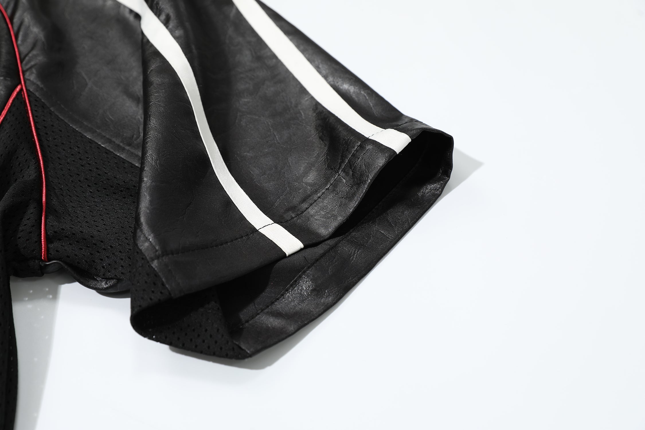 Men's Oversized Faux Leather Soccer Jersey