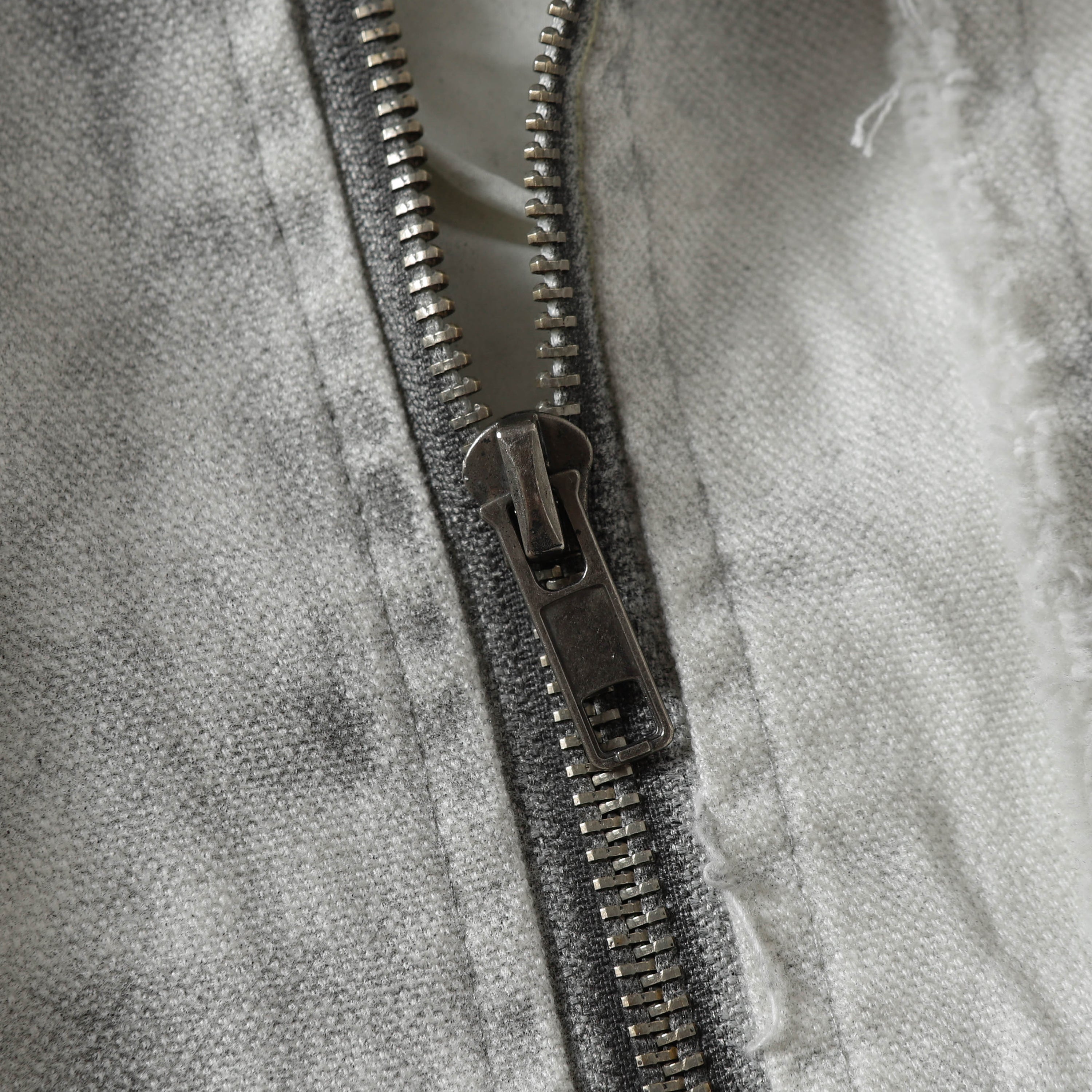 Washed Fray Edge | Hooded Jacket - Santo