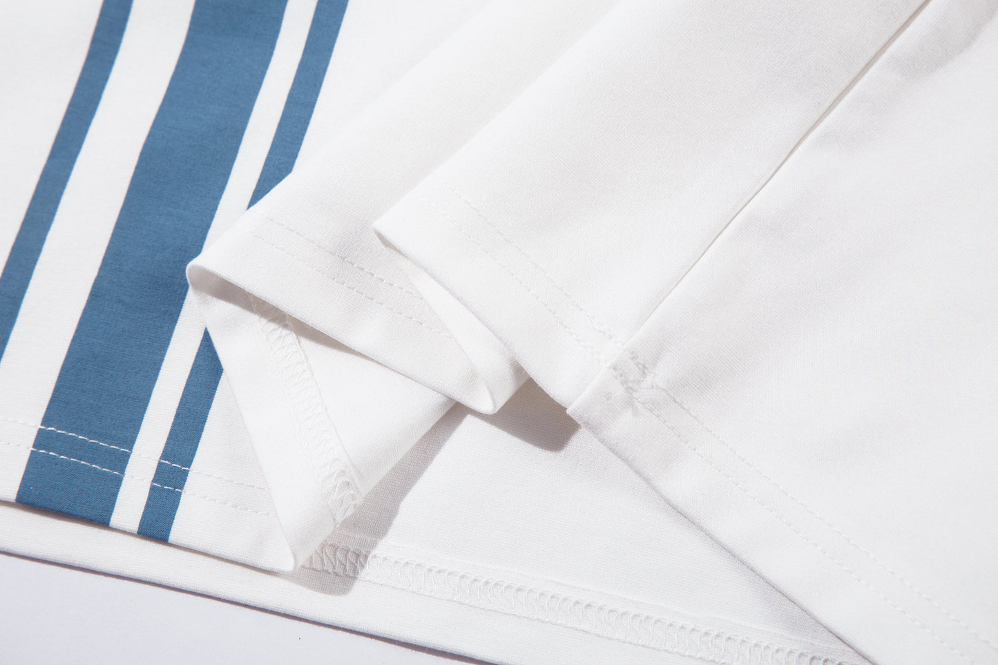 Colorblock Striped Athletic | Polo Sweatshirt - Santo