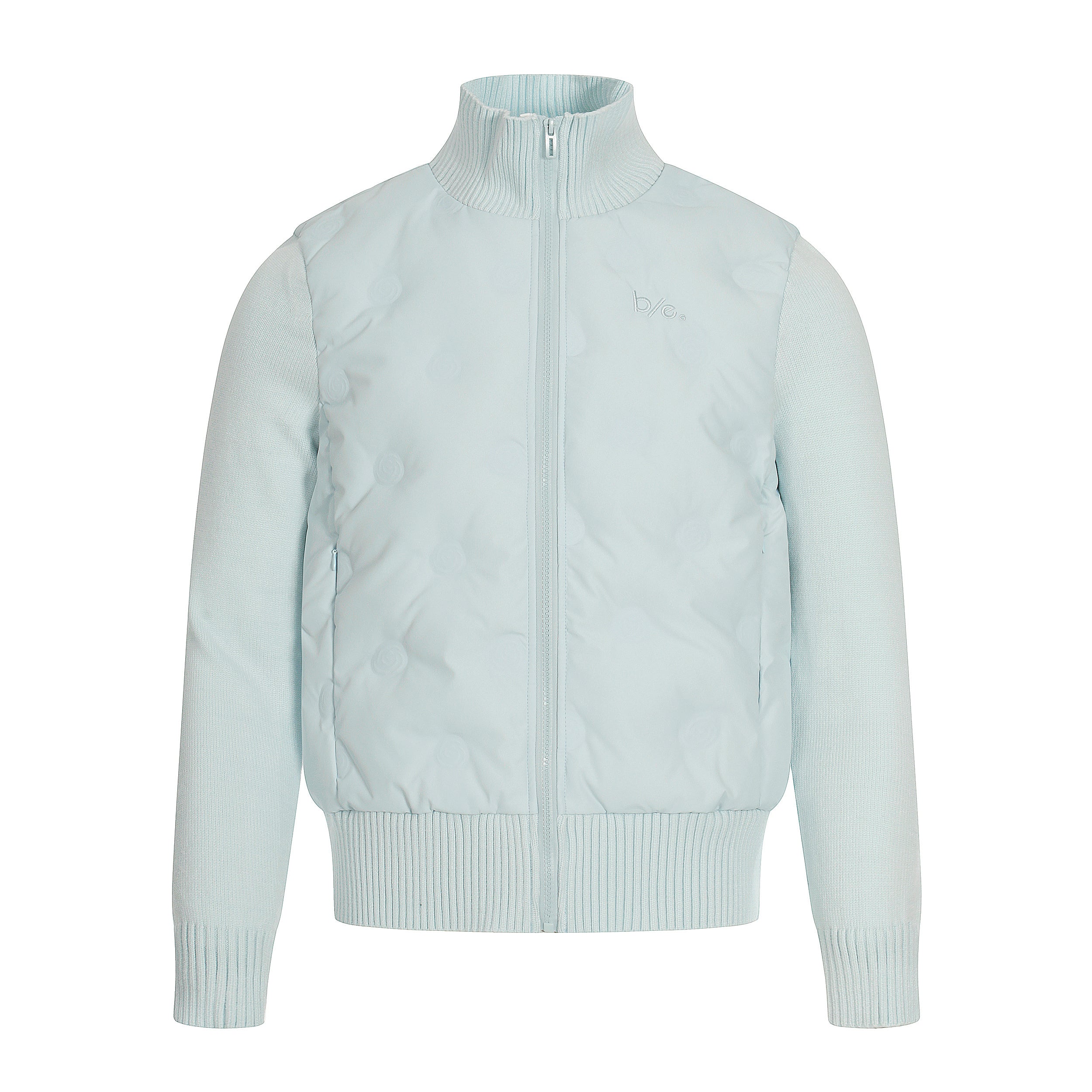 Cloud Shell | Knit-Sleeve Bubble Zip Jacket