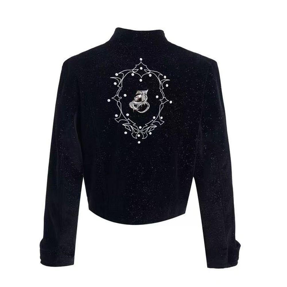 Royal Chain Detail | Velvet Jacket - Santo
