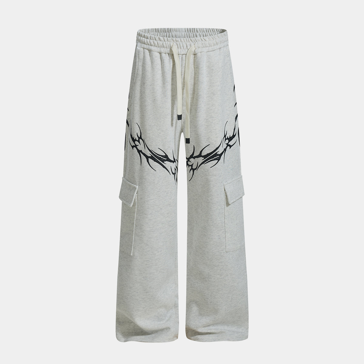 Barbed Flame Print | Graphic Sweatpants - Santo