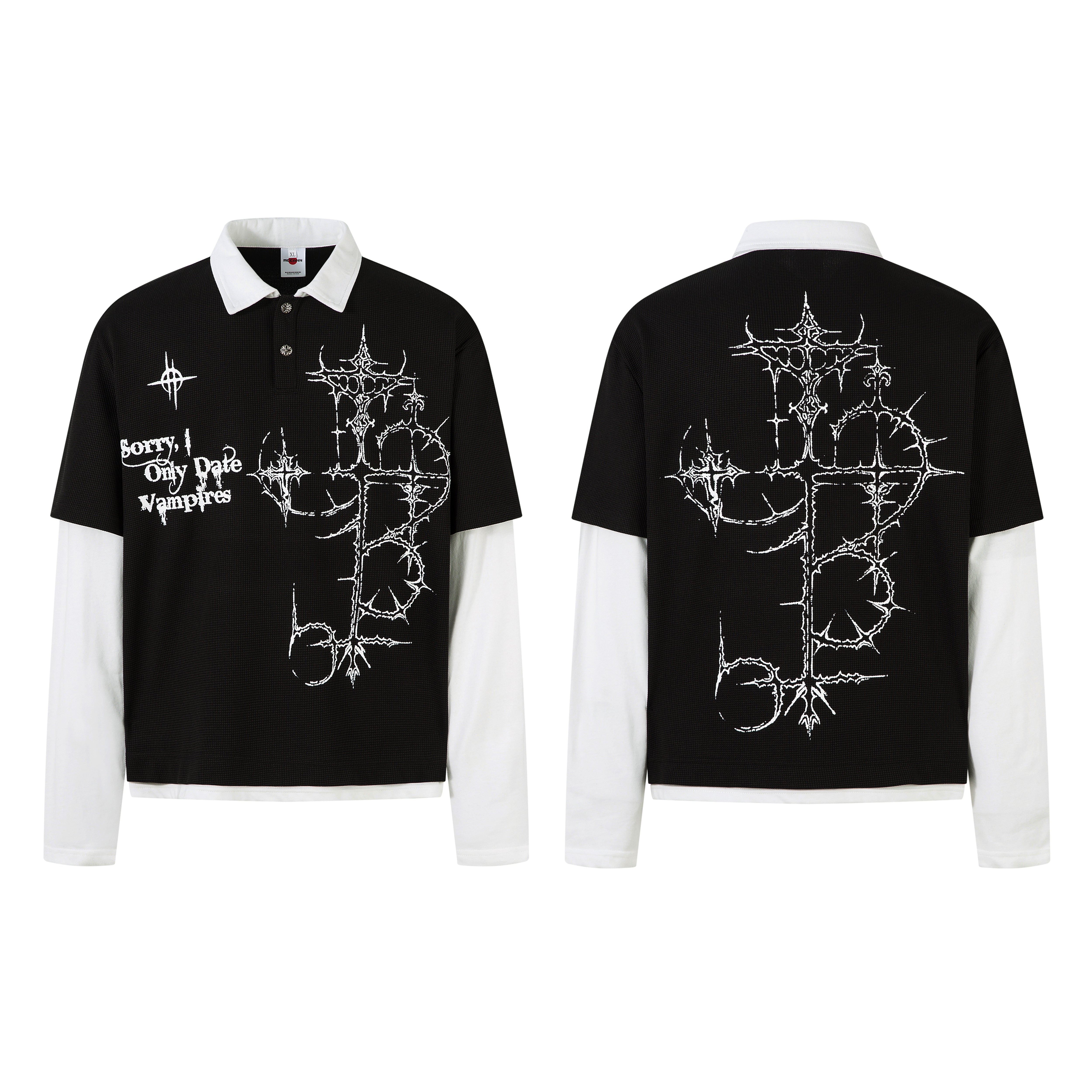 Vampire Graphic Design | Layered Sweatshirt - Santo