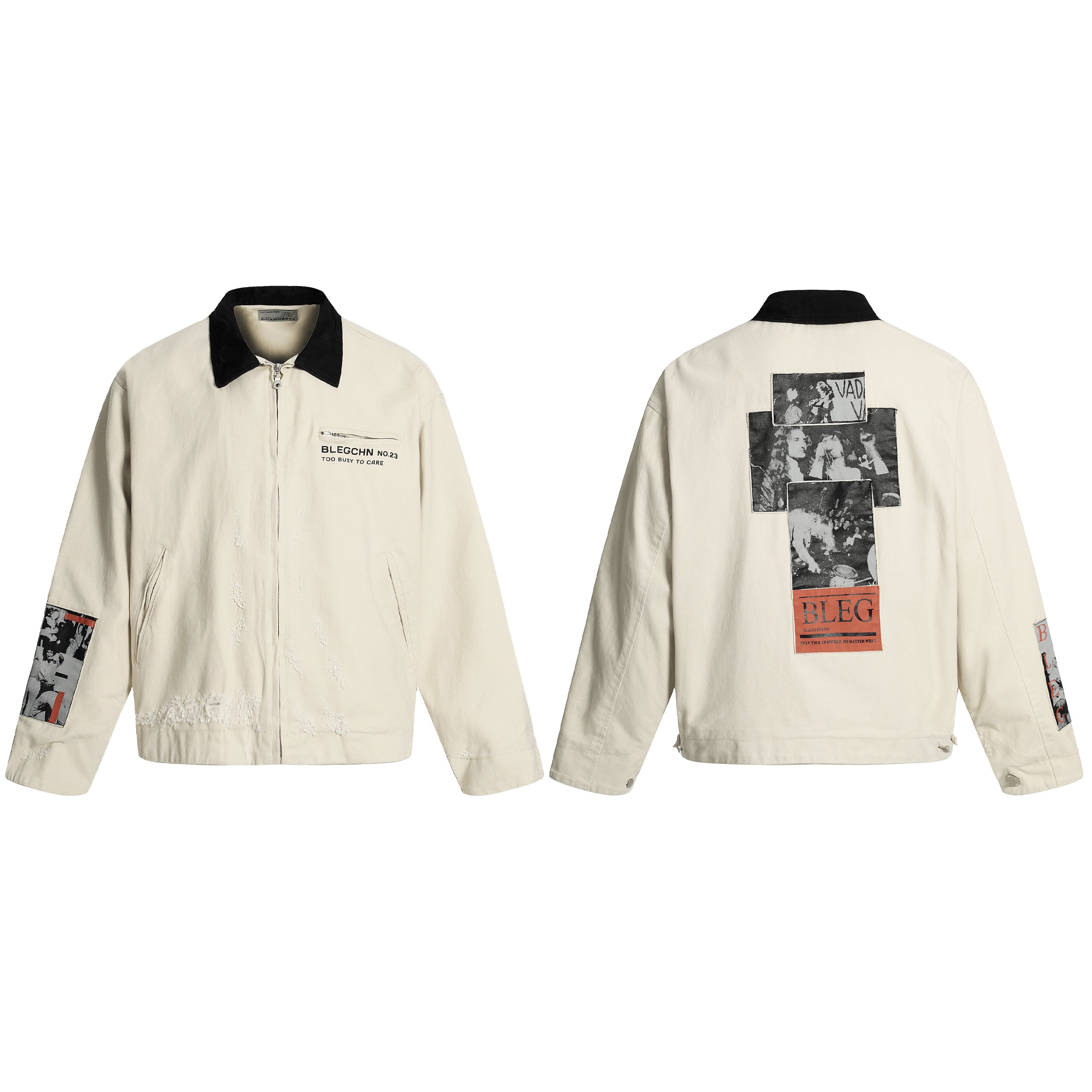 Magazine Graphic Patch | Zip Jacket