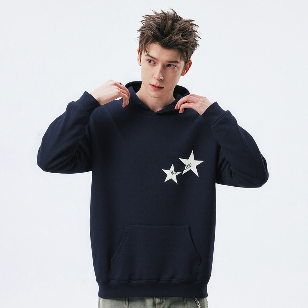 Twinkle Threads | Star Embellished Hoodie - Santo