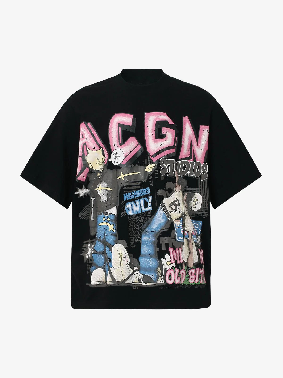 ACGN Graffiti | Graphic Print T-Shirt - Santo