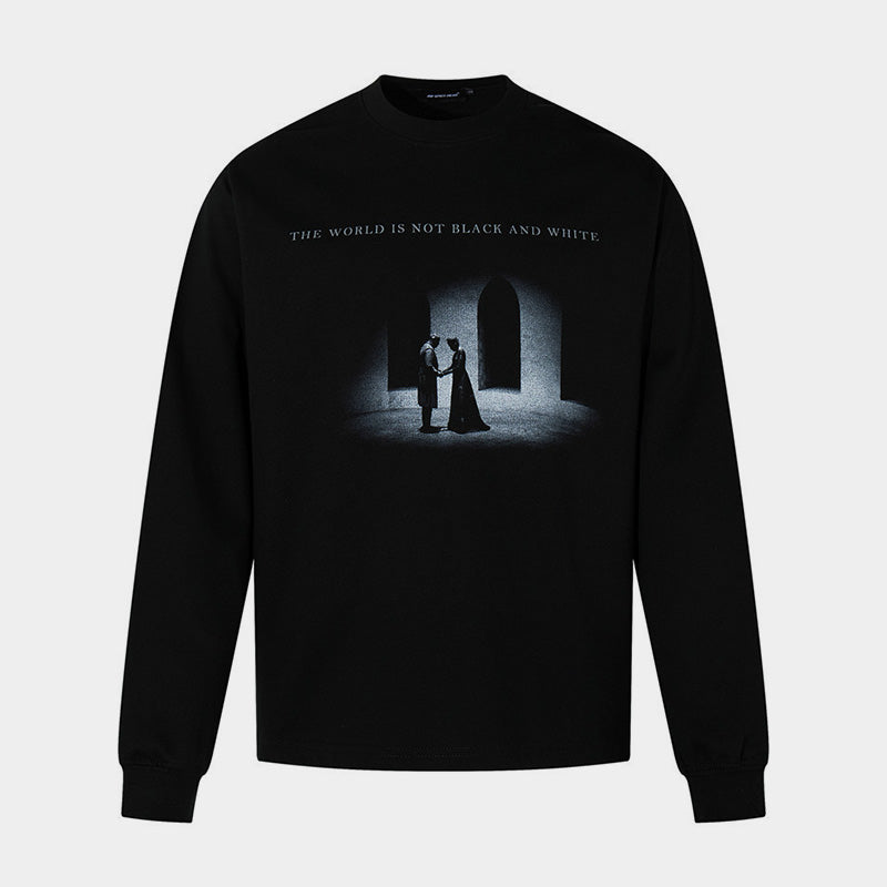 Gothic Graphic Sweatshirt | Vintage Long Sleeve Streetwear Top