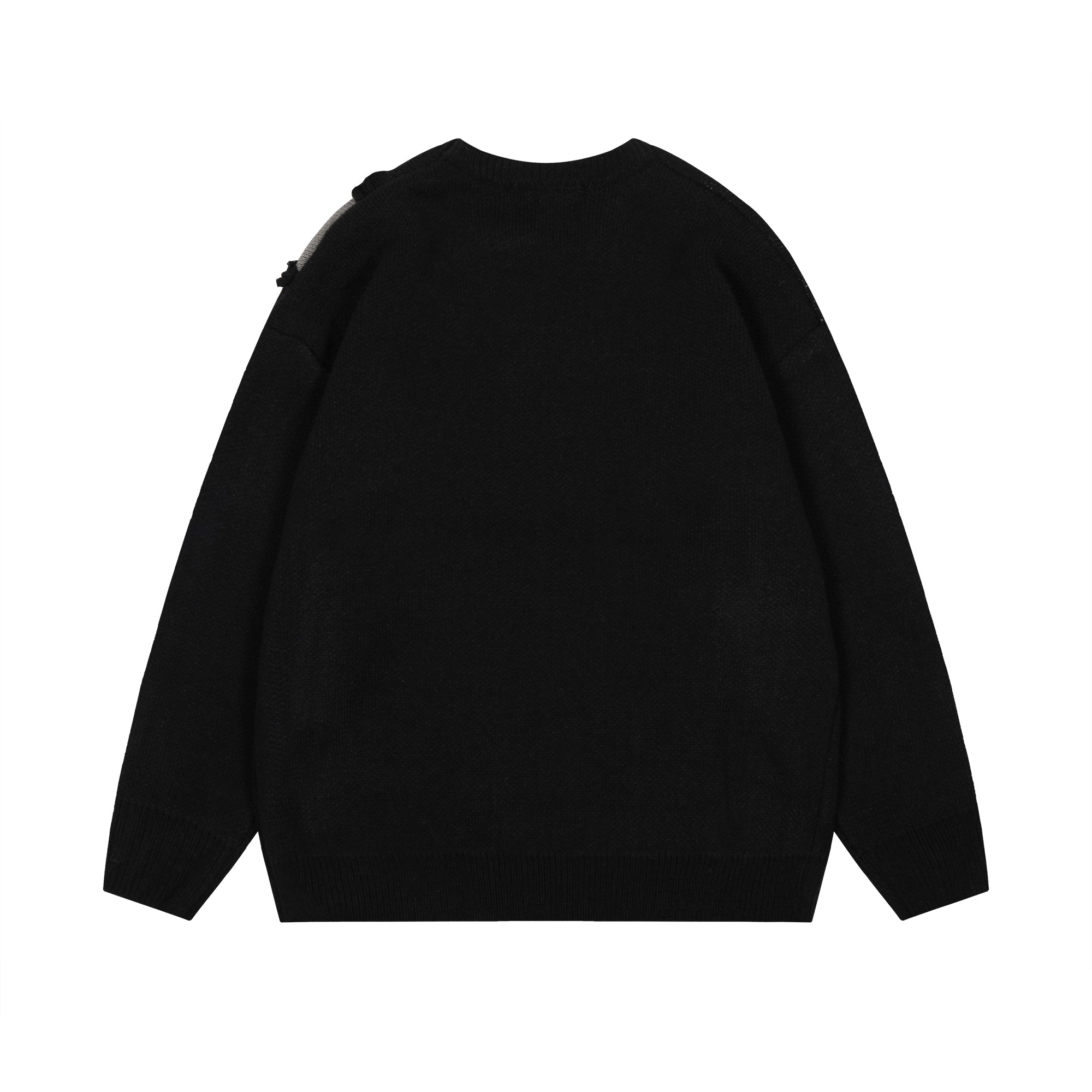 Tassel Groove | Textured Patchwork Sweater - Santo