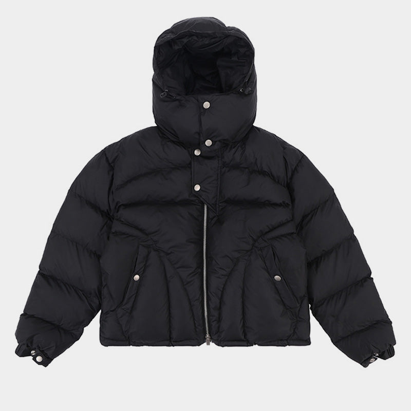 Padded Hooded Zip | Puffer Jacket - Santo
