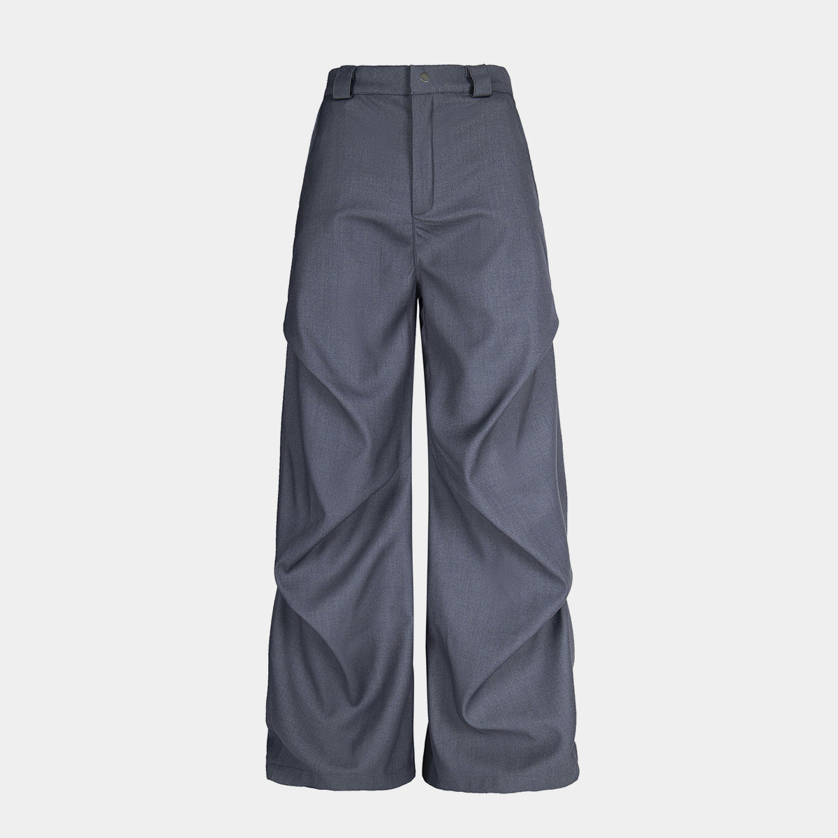 Pleated Casual Trousers | Adjustable Belt Streetwear Pants - Santo