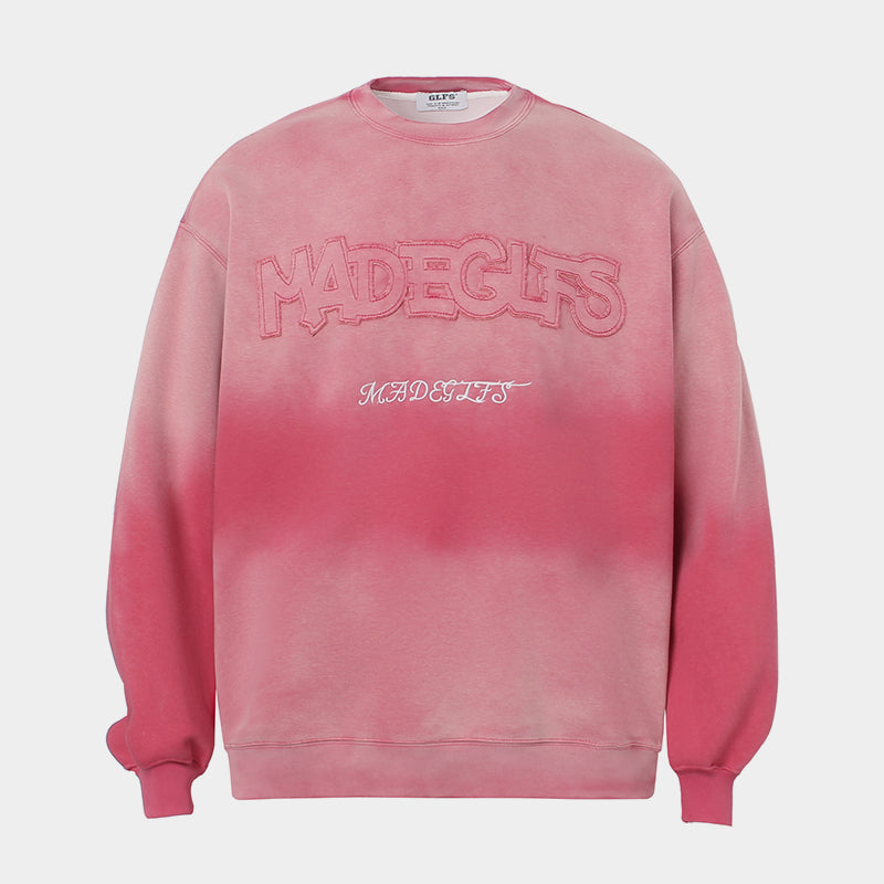 Embroidered Graphic Gradient | Casual Sweatshirt - Santo