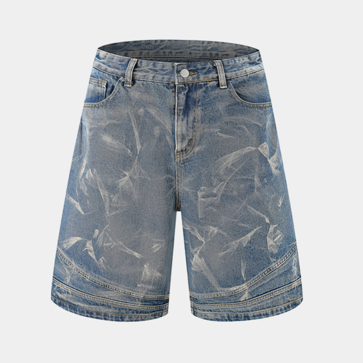 Washed Distressed | Denim Shorts - Santo