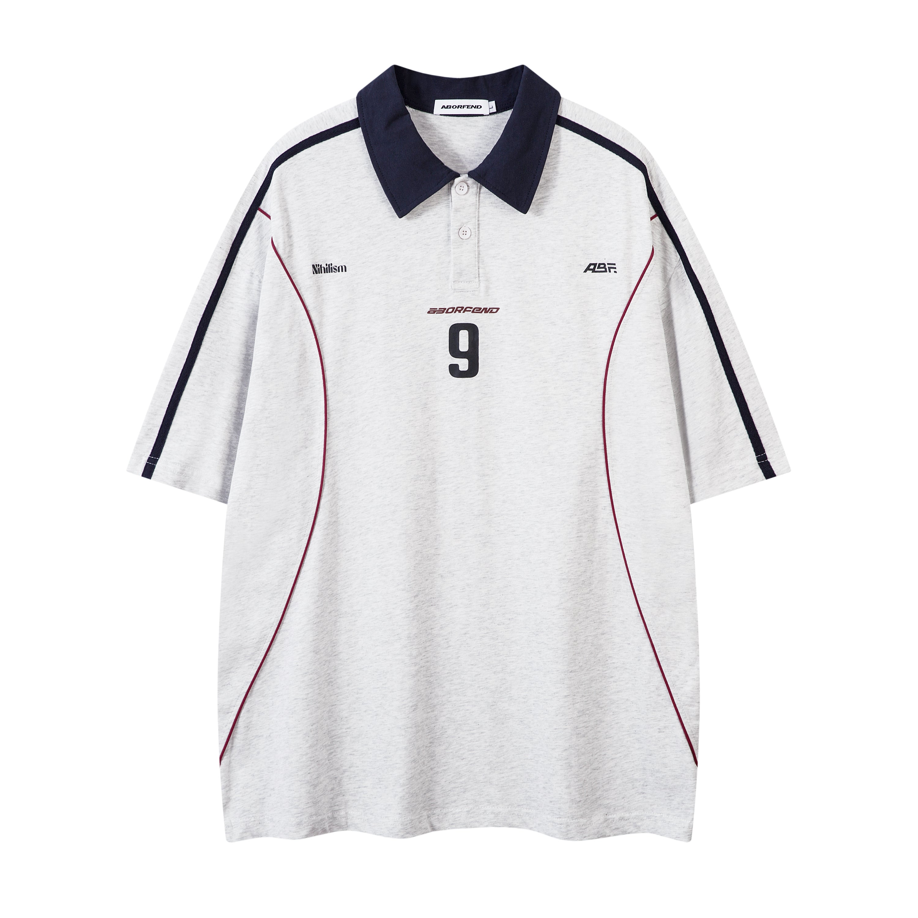 Men's Oversized Sporty Polo T-Shirt