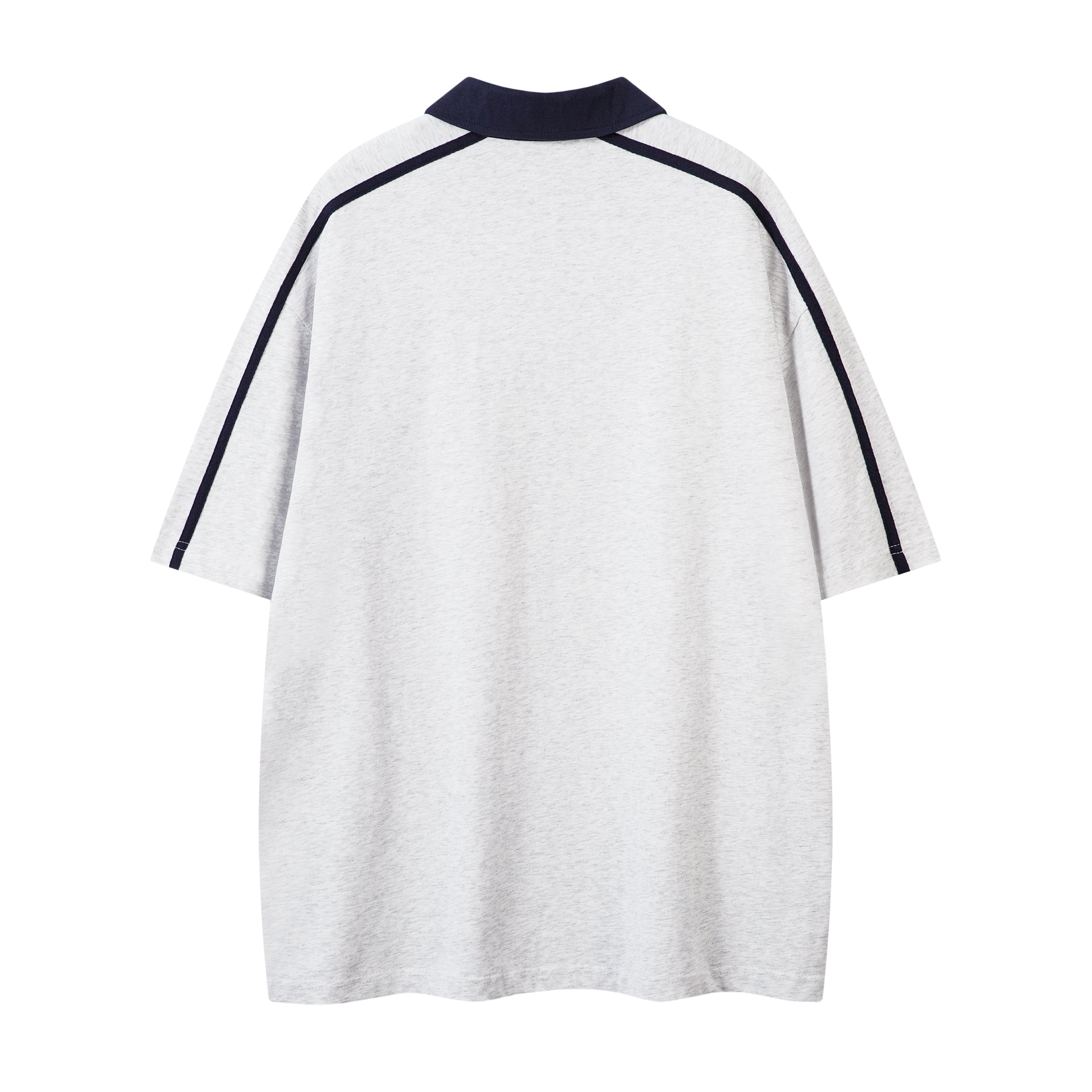 Men's Oversized Sporty Polo T-Shirt